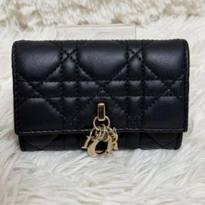 Black Flap Clutch Wallet for Ladies