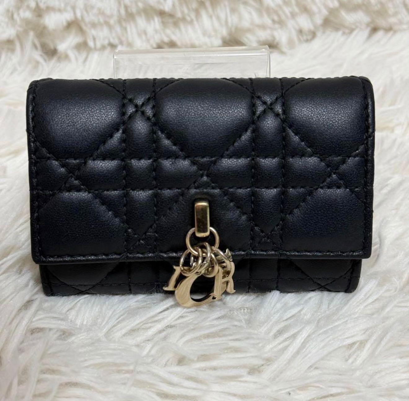 Black Flap Clutch Wallet for Ladies