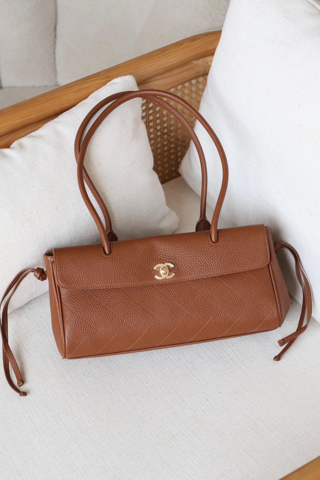 Brown Leather Handbag for Ladies