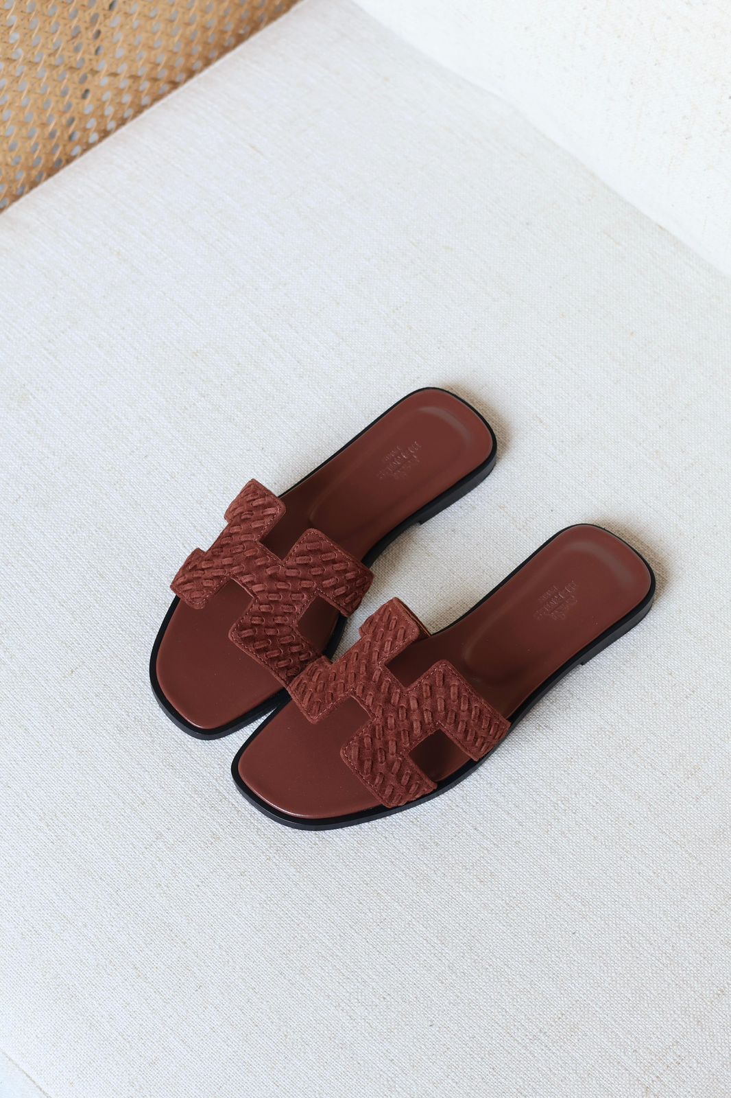 Dark Brown Casual Flat Sandals for Ladies