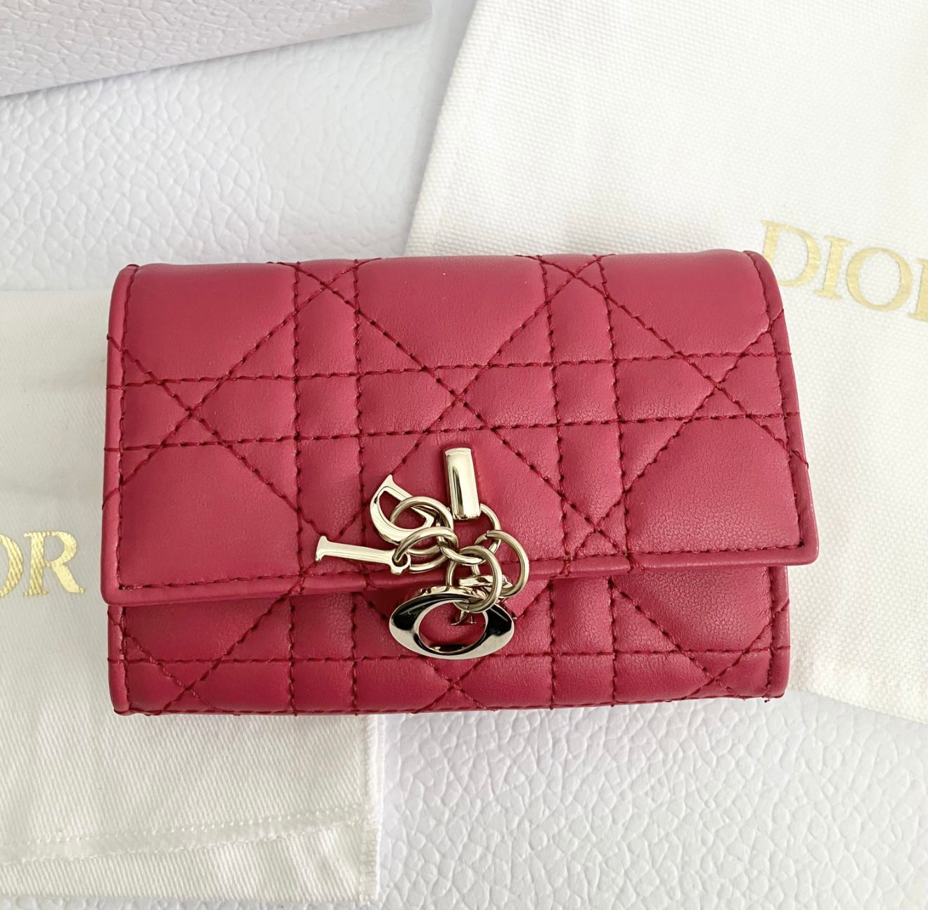 Pink Flap Clutch Wallet for Ladies