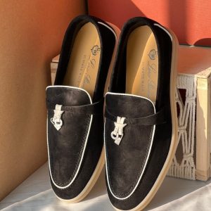 Loro Piana Summer Walk suede loafer