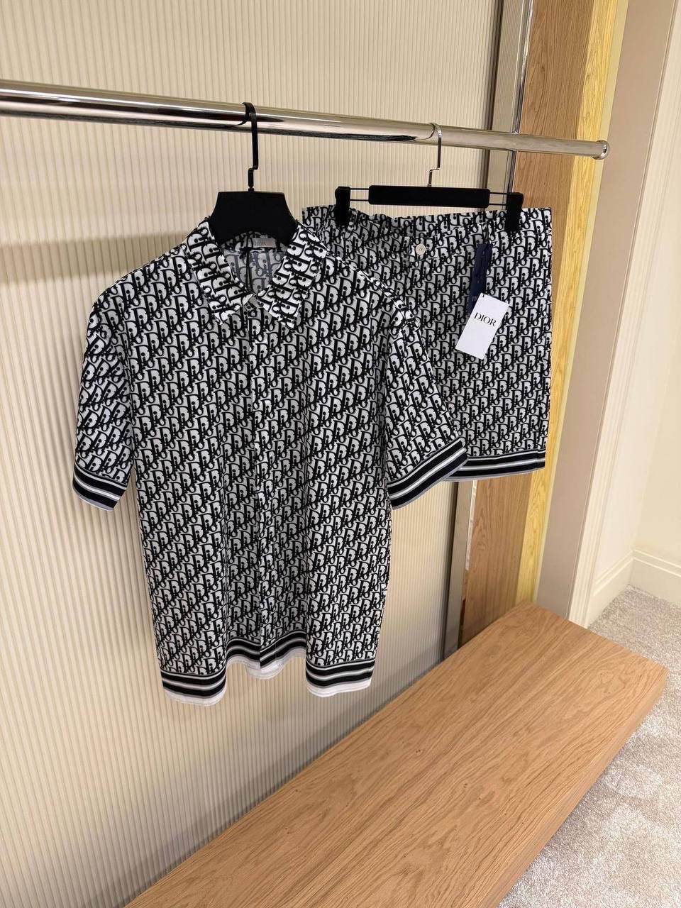 Dior Shirt With Short Set - Image 2