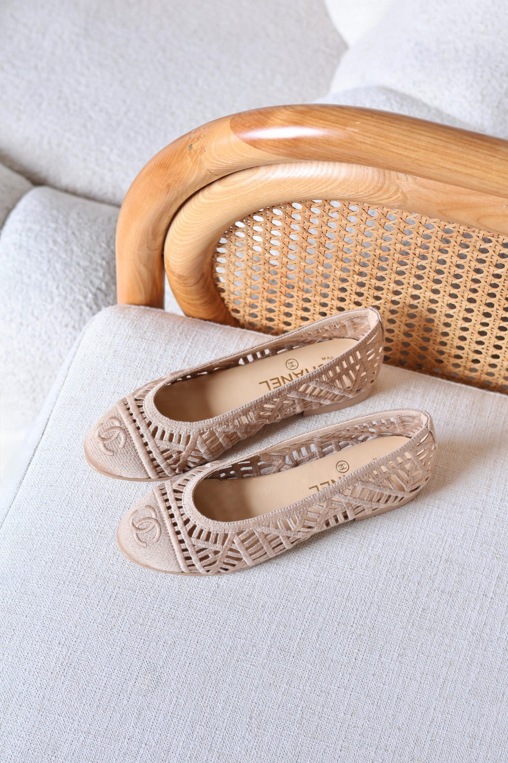 Chanel Laser-Cut Mesh Ballet - Image 2