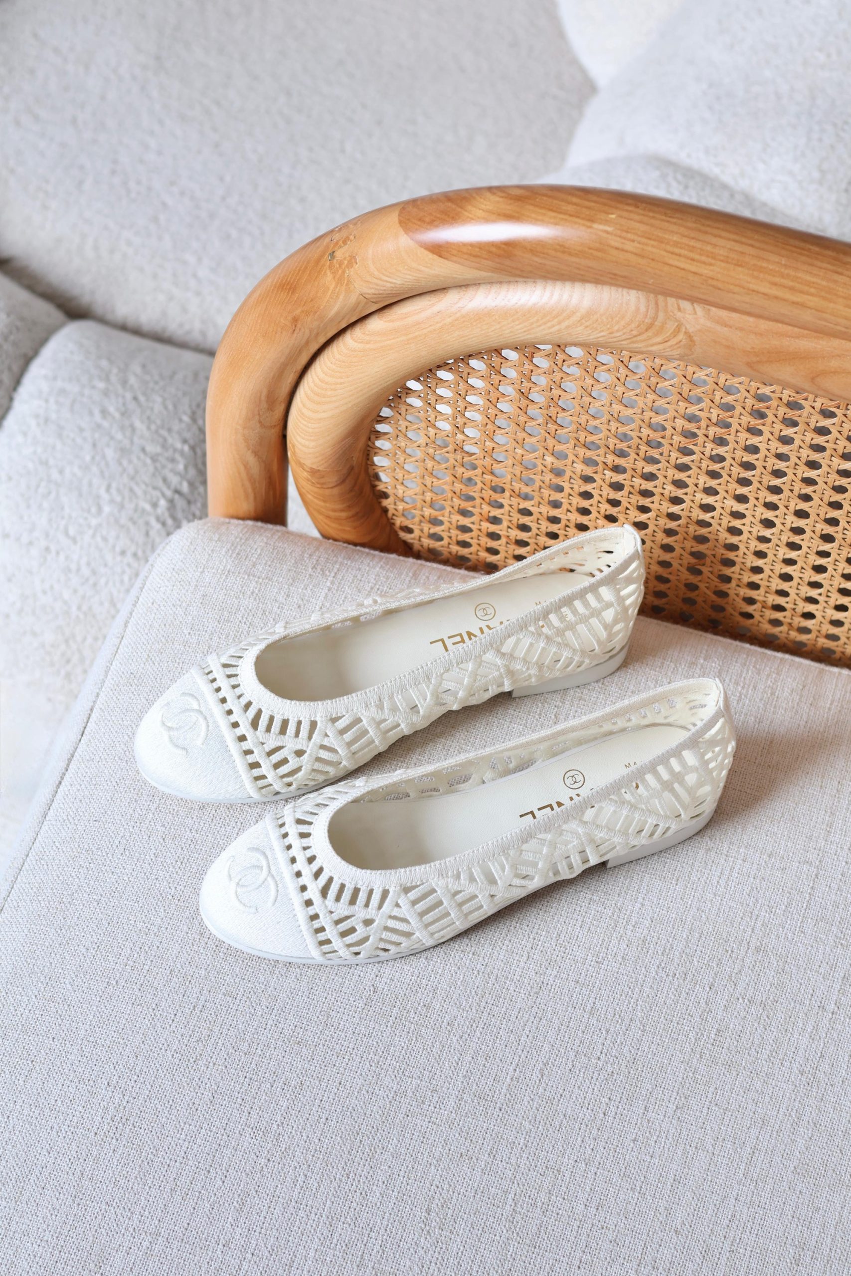 Chanel Laser-Cut Mesh Ballet