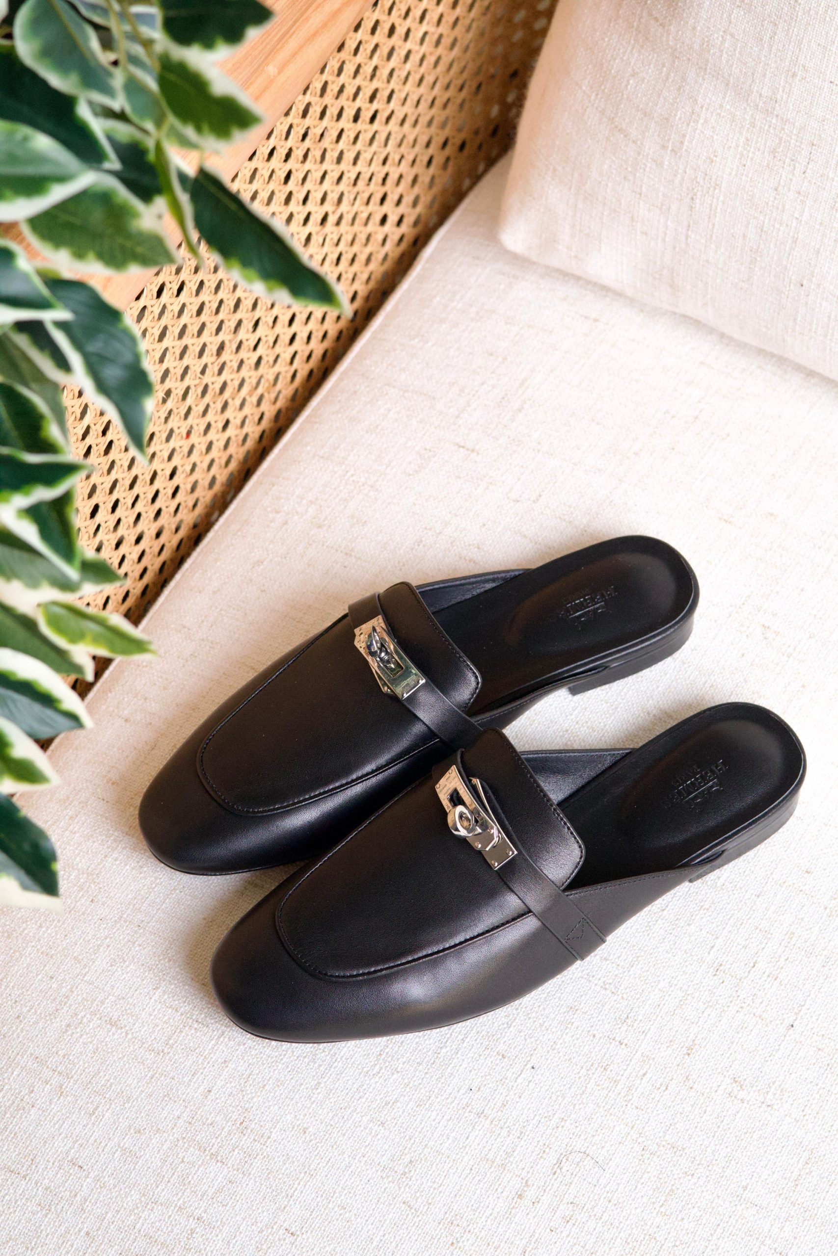 Leather Hermès Oz Mules - Image 4
