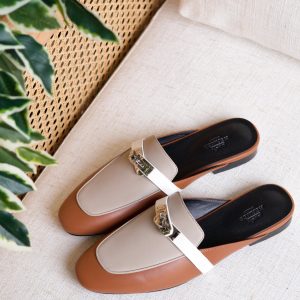 Leather Hermès Oz Mules