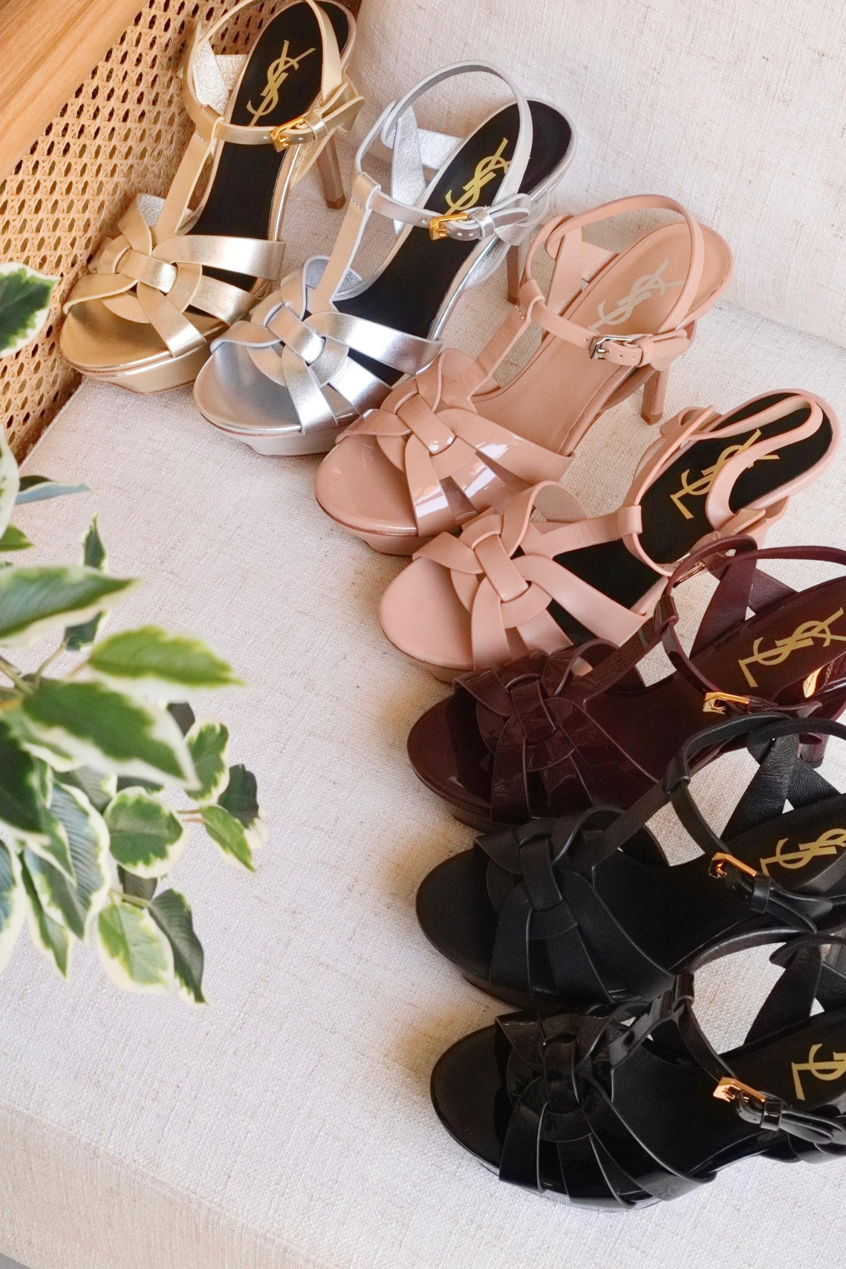 Saint Laurent Tribute Platform Sandals - Image 15