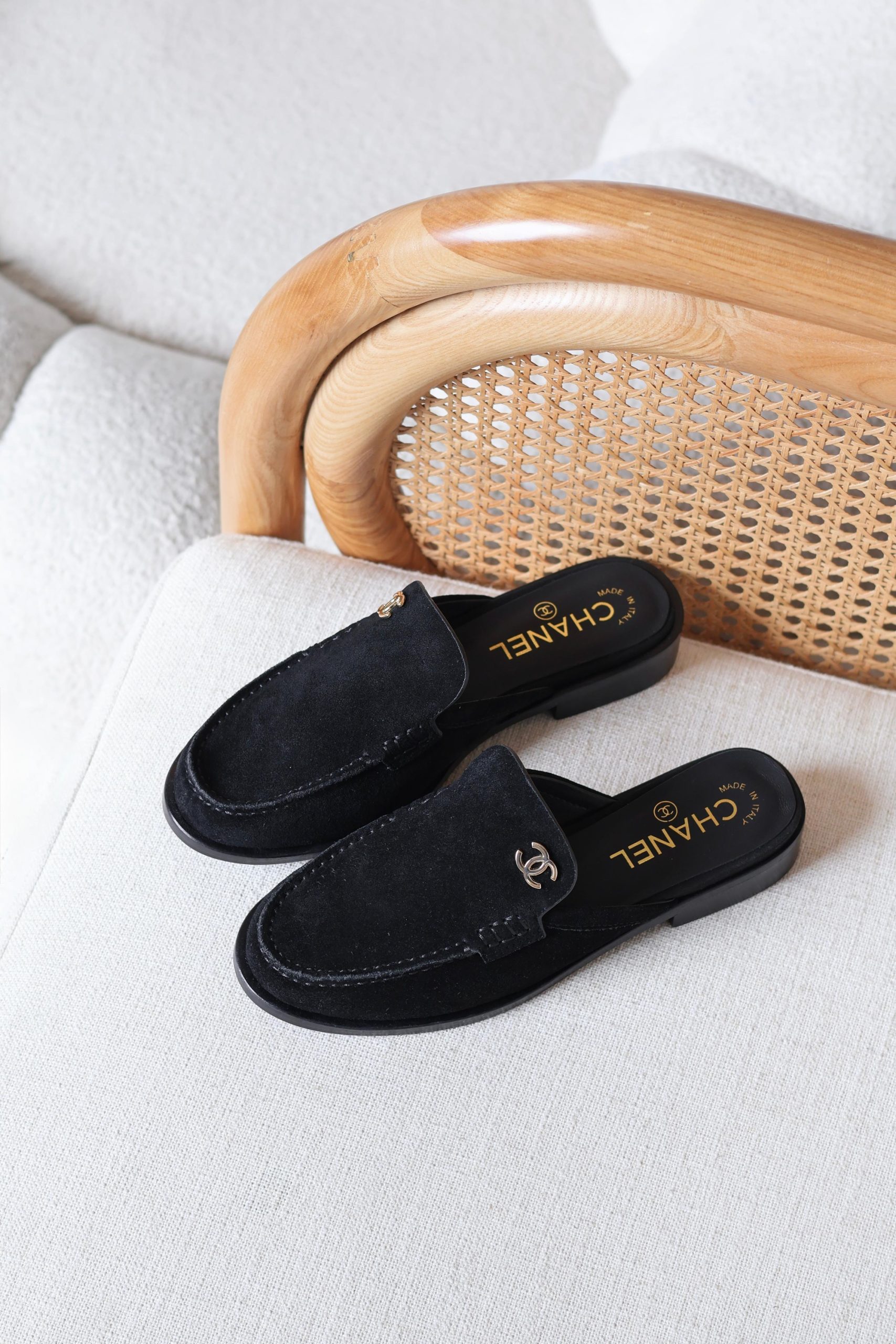 Leather Chanel Loafers - Image 2