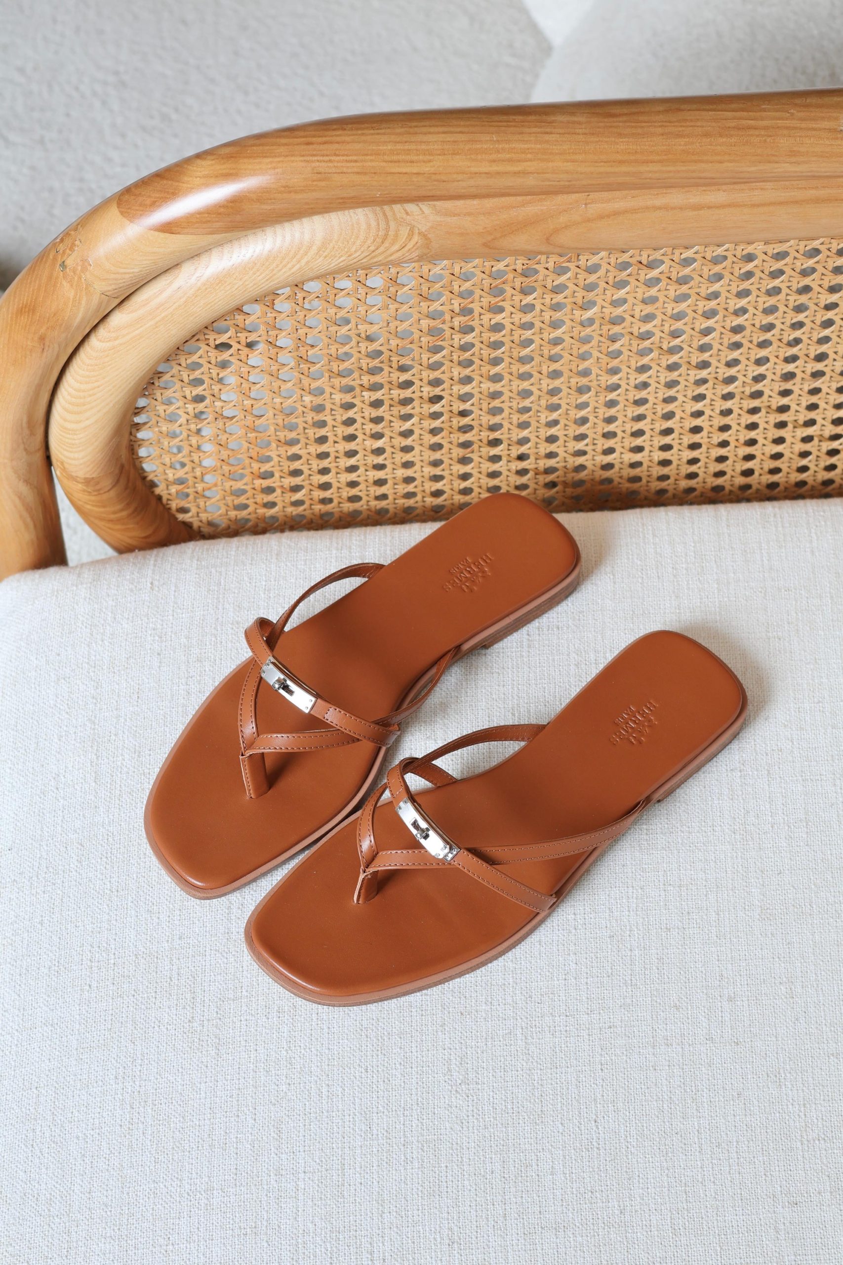 Leather Hermes Paris Sandals - Image 2