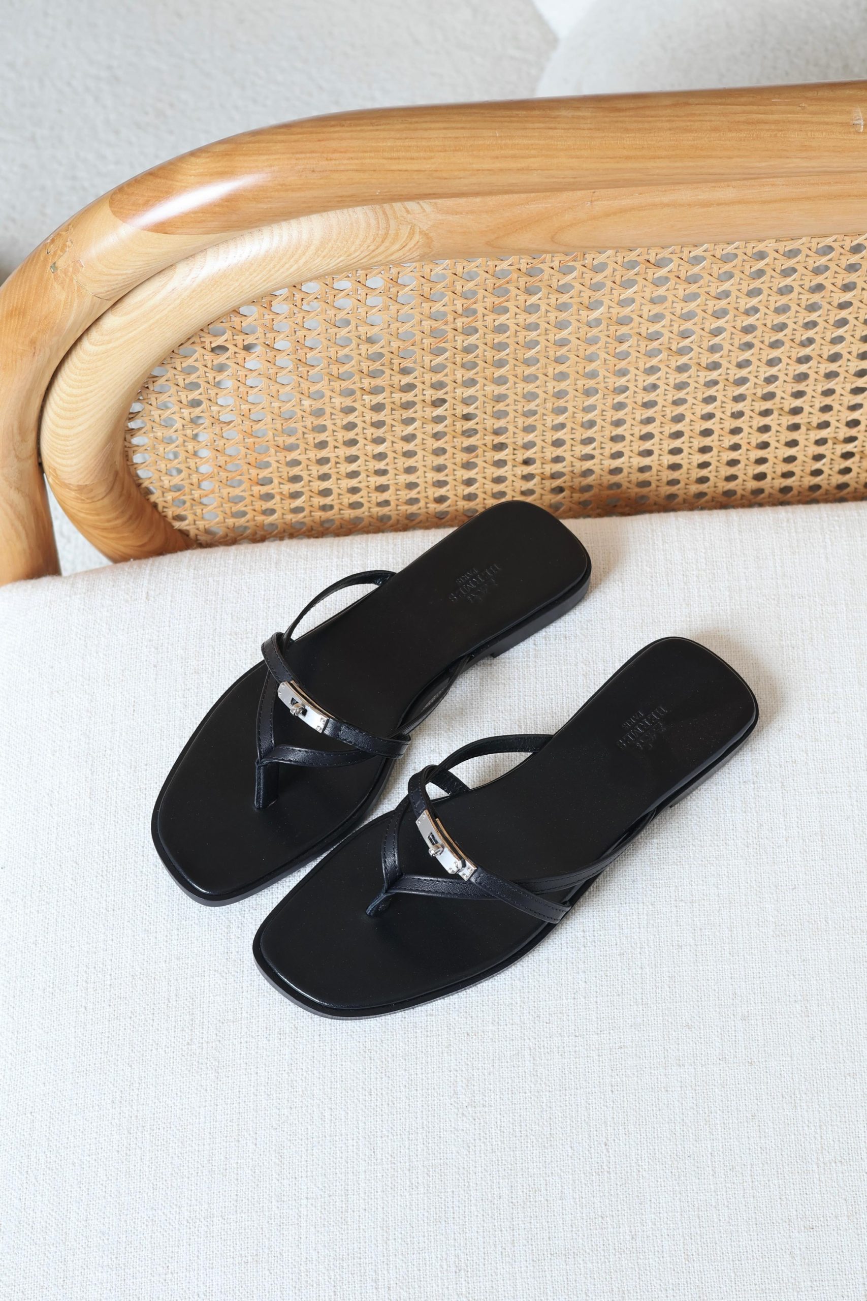 Leather Hermes Paris Sandals - Image 3