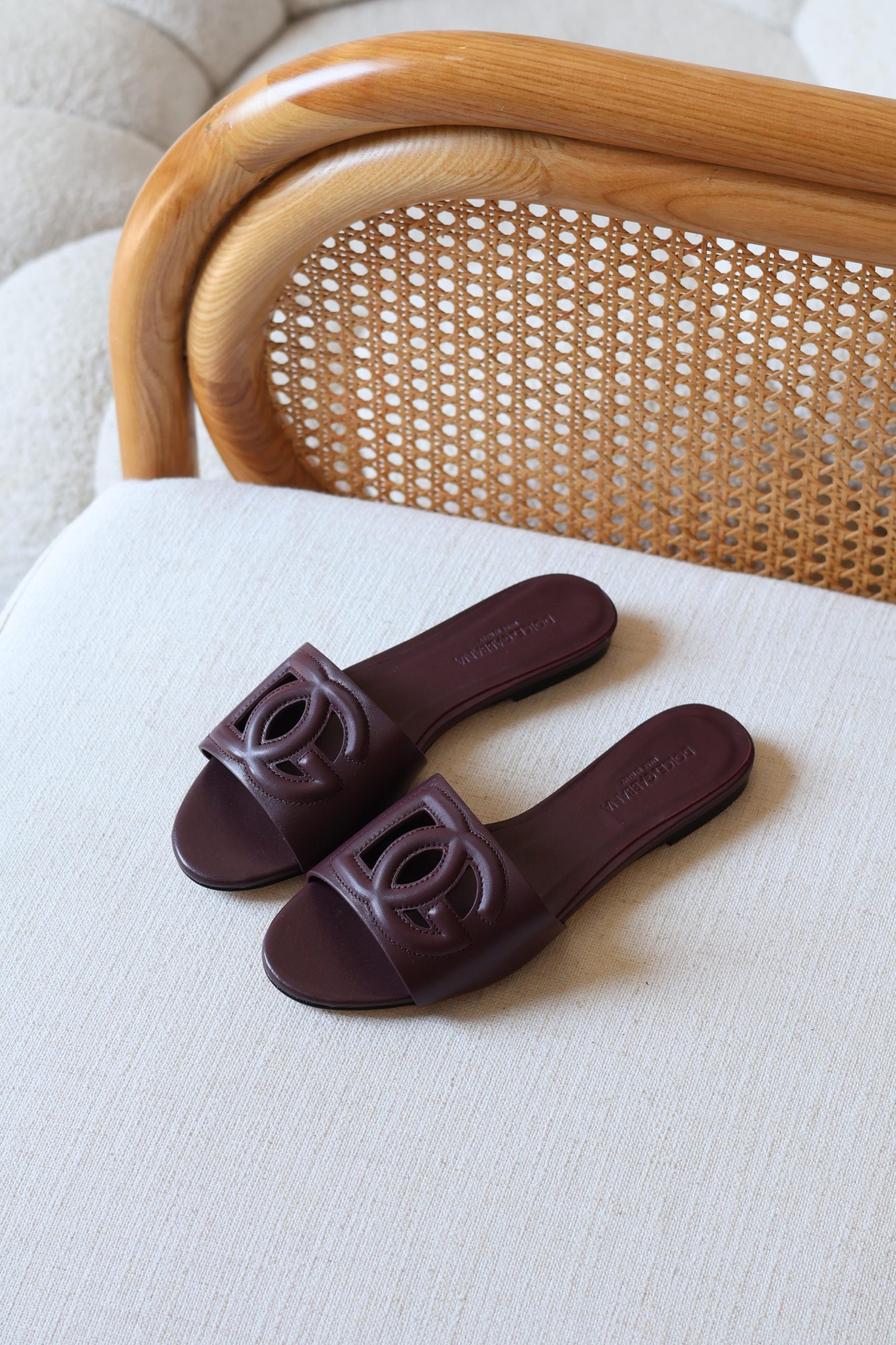 Dolce & Gabbana Brown Leather Sandals - Image 3