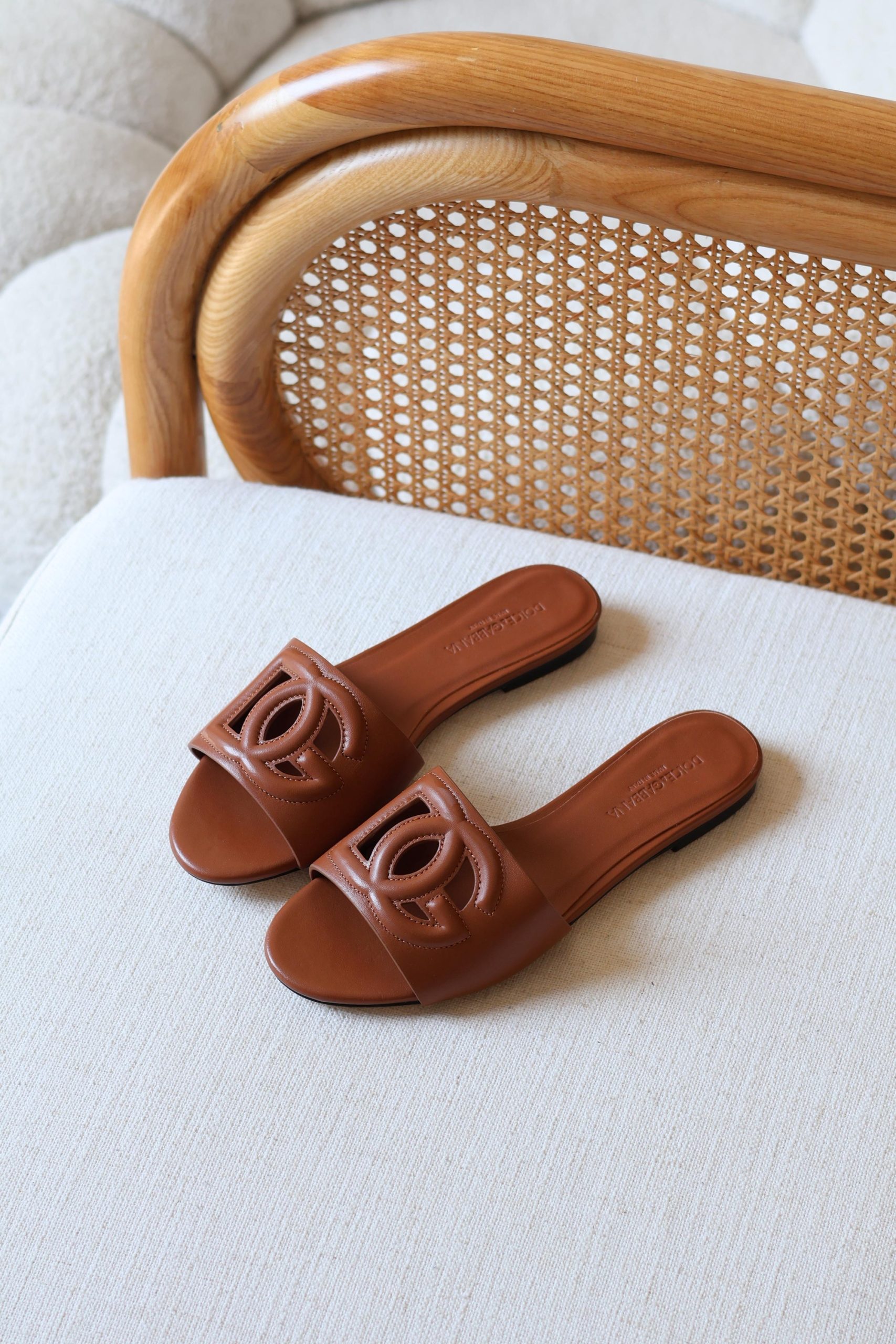 Dolce & Gabbana Brown Leather Sandals
