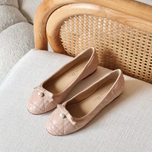 Leather Christian Dior Ballet Flats