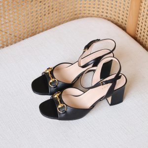 Leather Gucci Horsebit Sandals
