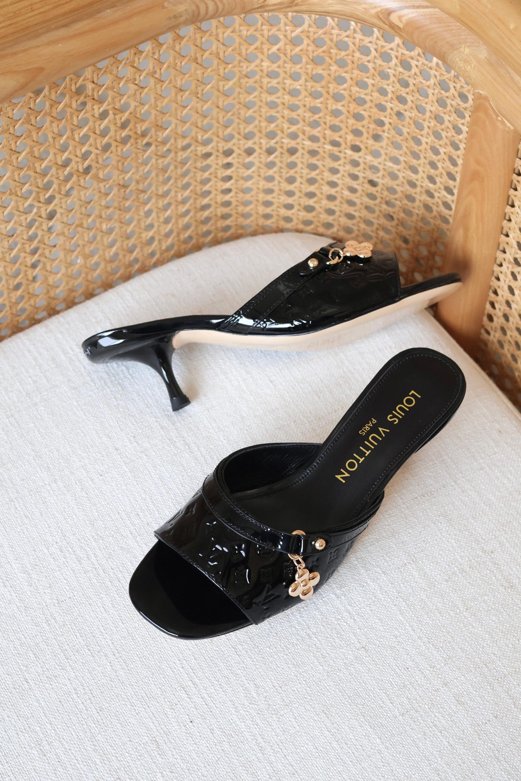 Leather Louis Vuitton Mules - Image 2
