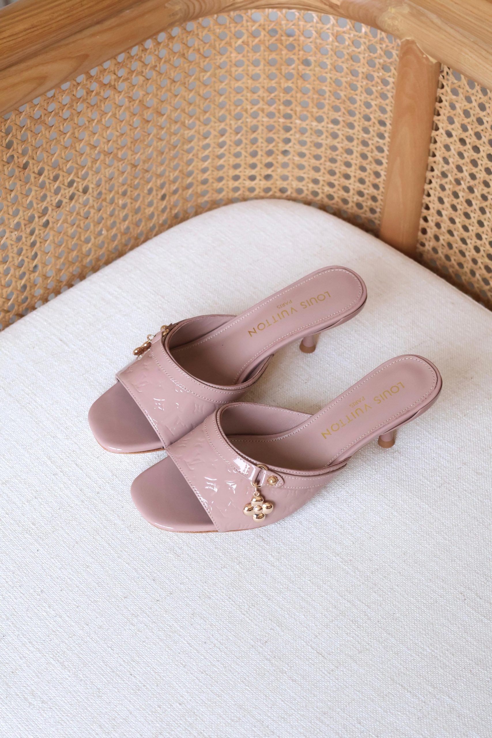 Leather Louis Vuitton Mules - Image 4