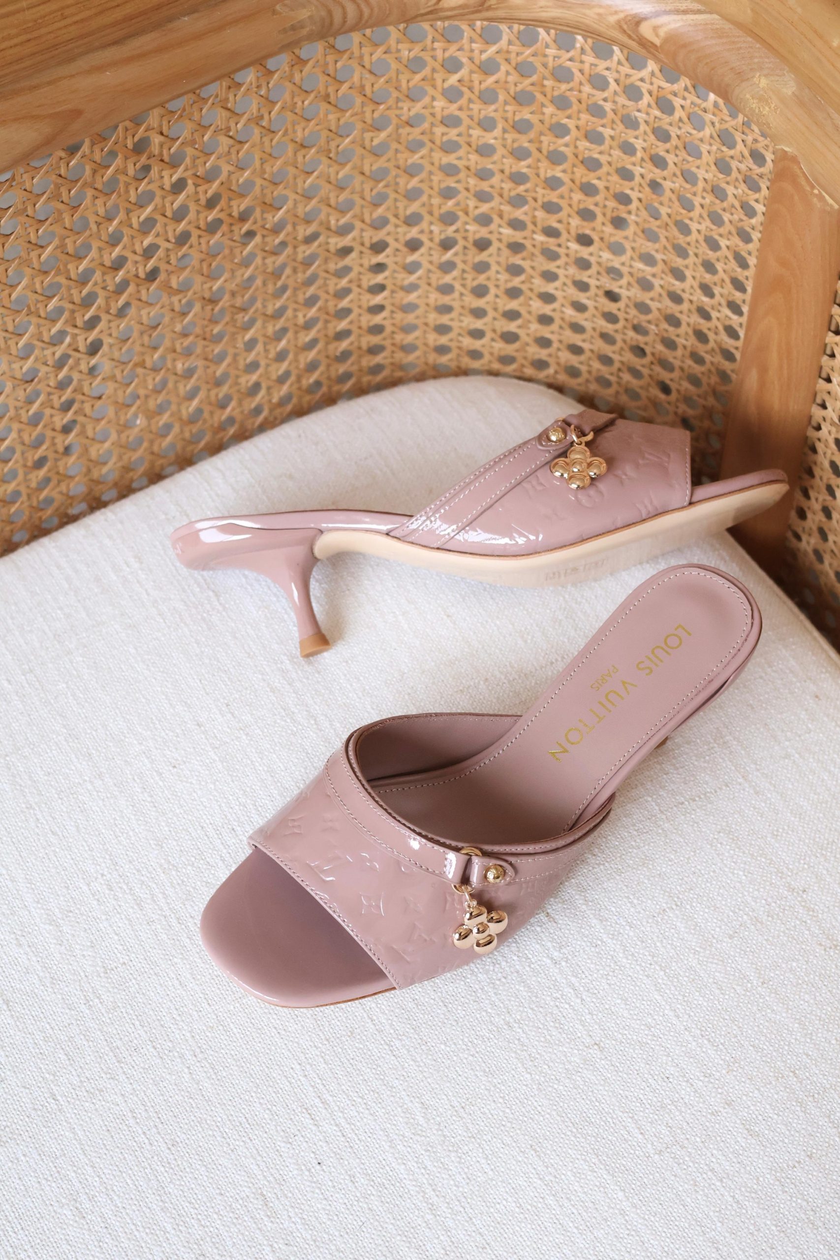 Leather Louis Vuitton Mules - Image 3
