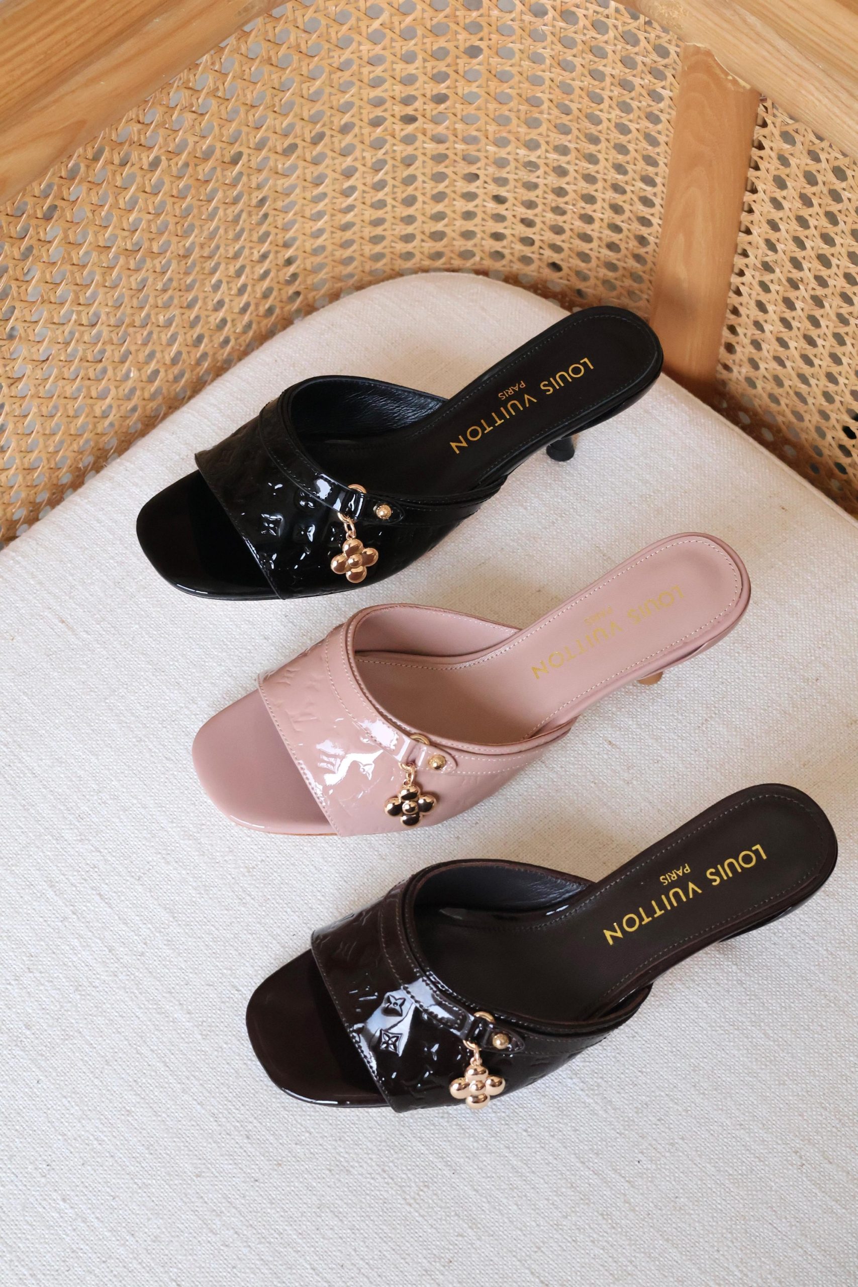Leather Louis Vuitton Mules - Image 7