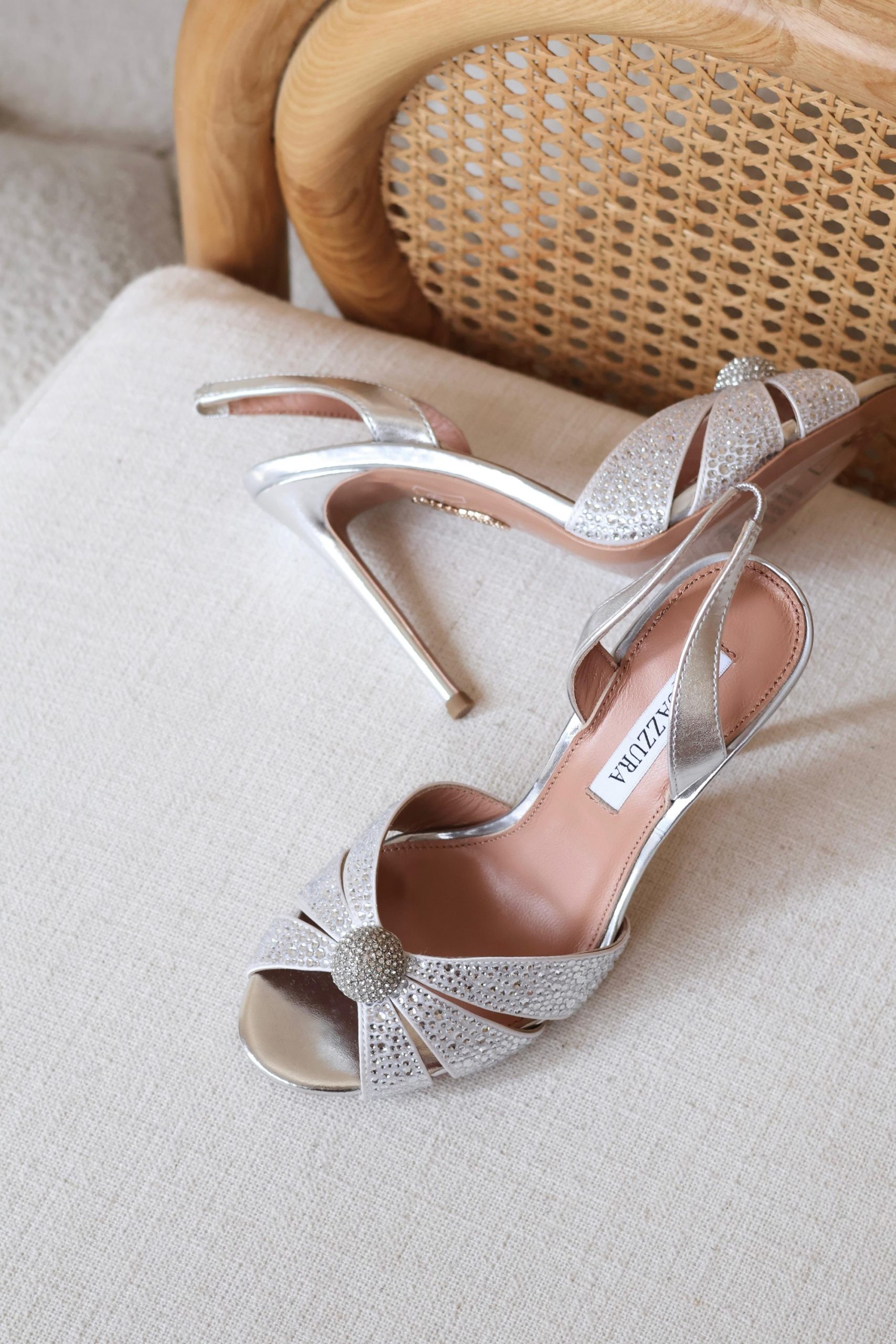 Aquazzura Slingback Heels Are Adorned With Sparkling Crystal - Image 4