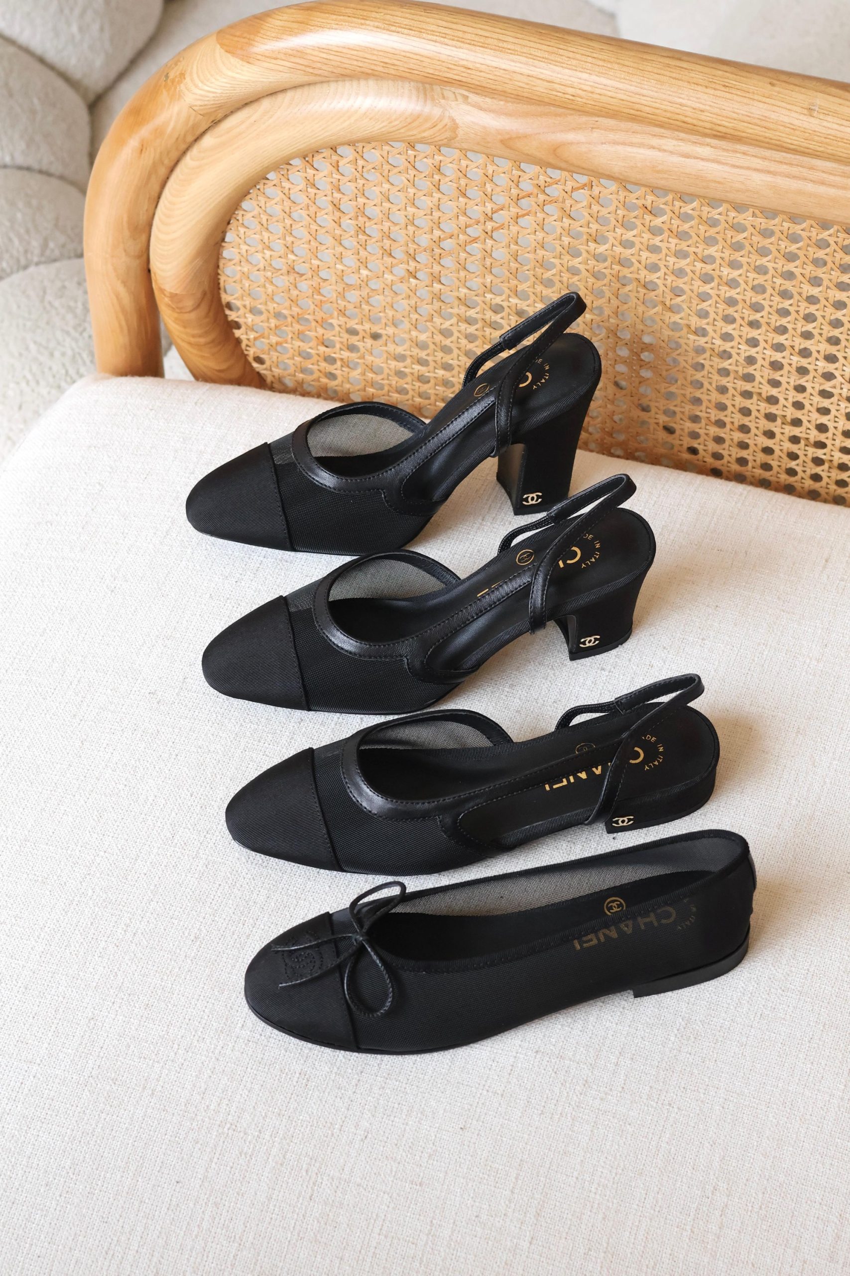 Chanel Mesh And Grosgrain Ballet Flats - Image 15