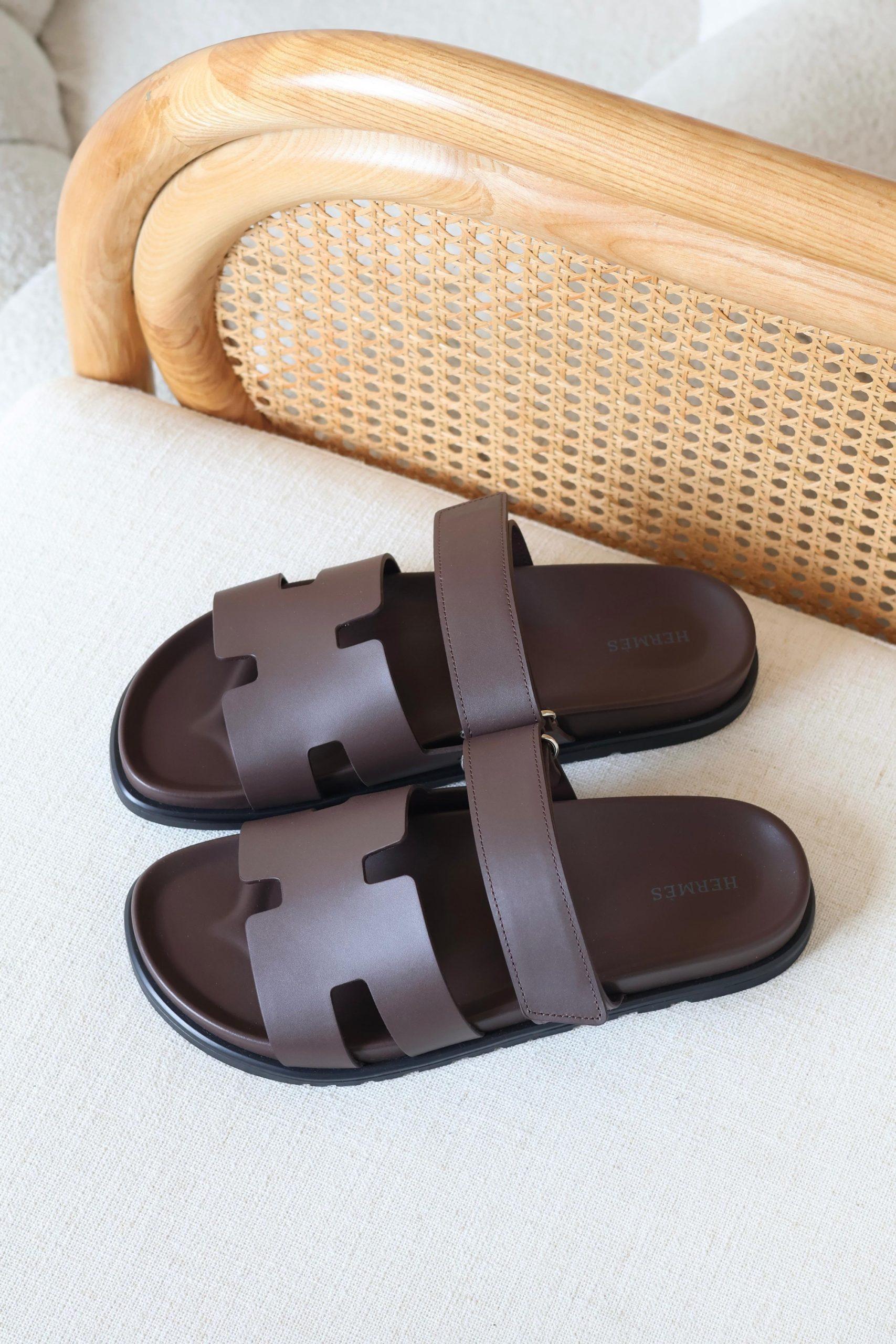 Hermès Chypre Sandals Cut-Out Design And An Adjustable Strap - Image 9