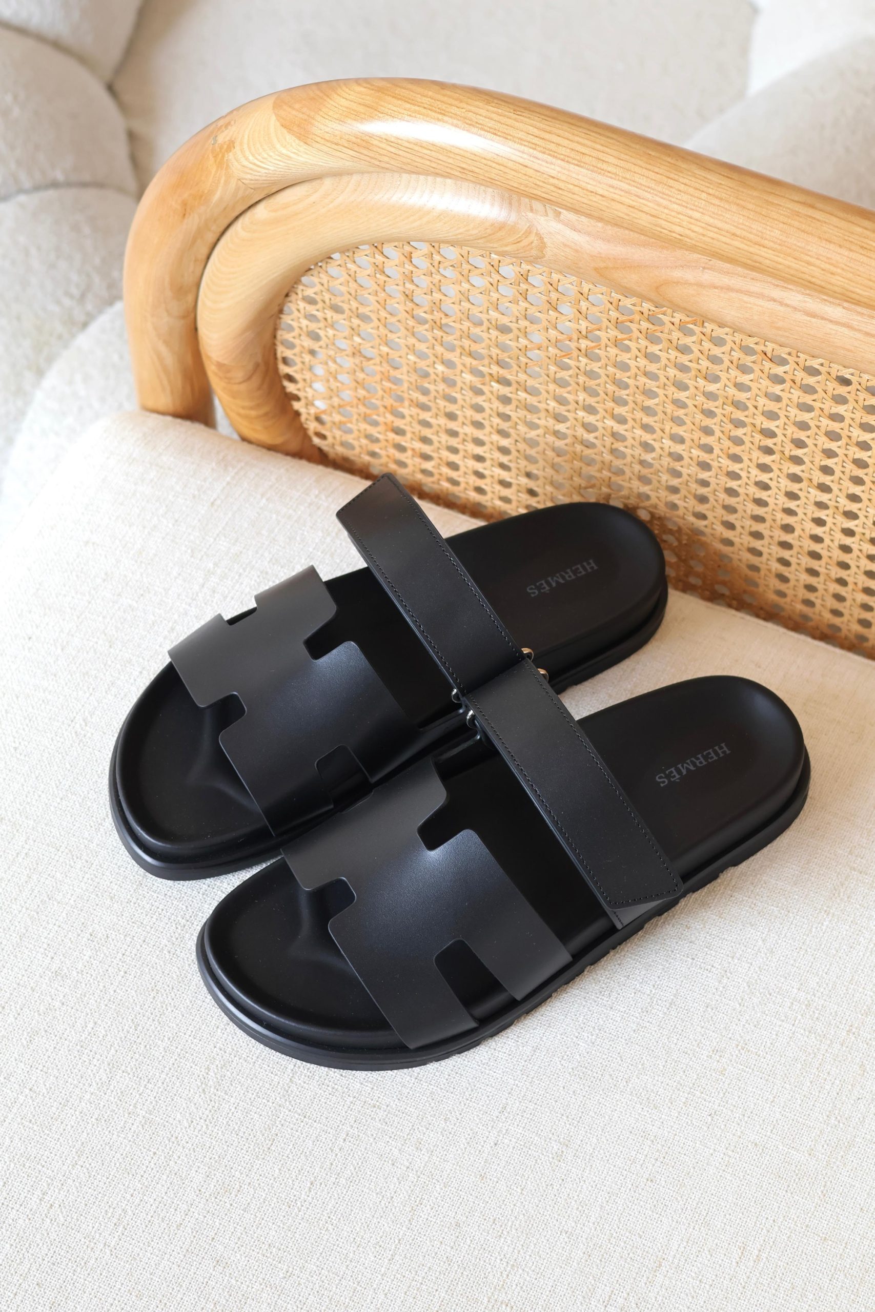 Hermès Chypre Sandals Cut-Out Design And An Adjustable Strap - Image 12