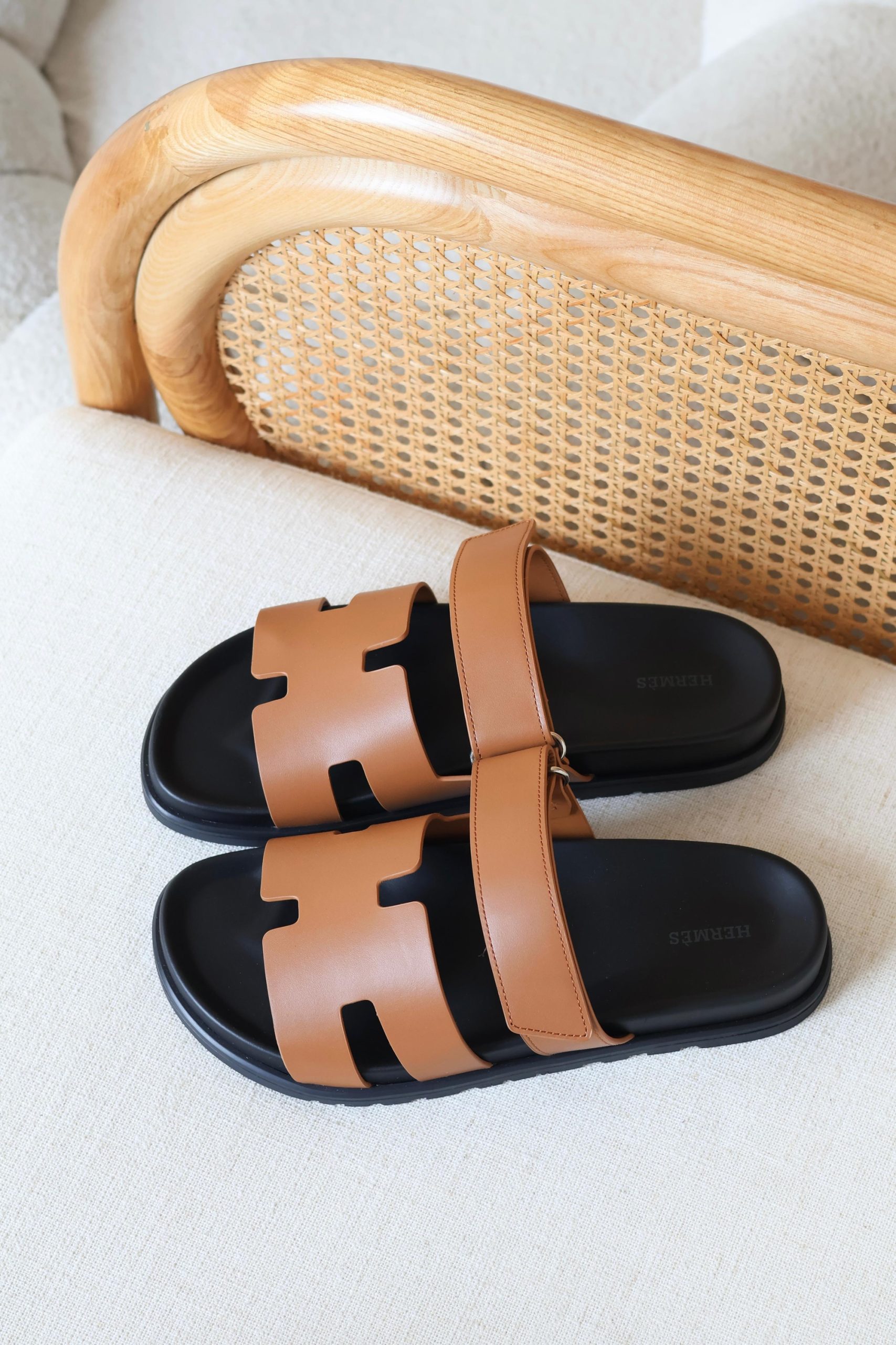 Hermès Chypre Sandals Cut-Out Design And An Adjustable Strap - Image 2