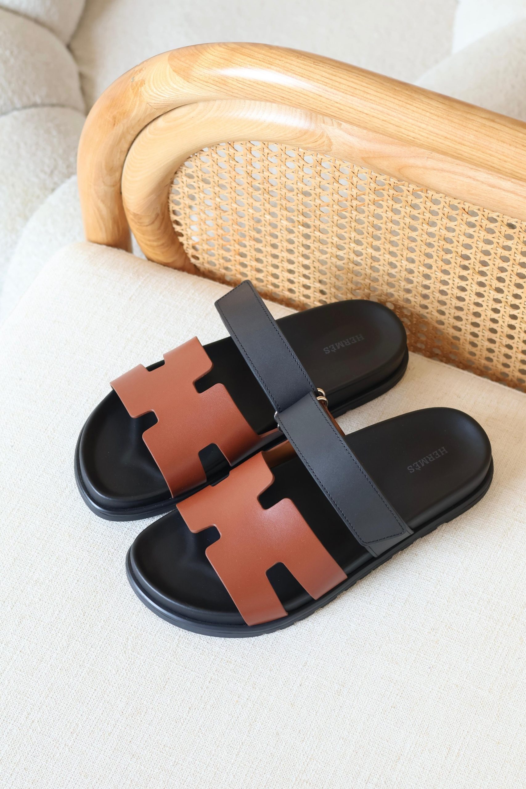 Hermès Chypre Sandals Cut-Out Design And An Adjustable Strap - Image 3