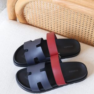 Hermès Chypre Sandals Cut-Out Design And An Adjustable Strap