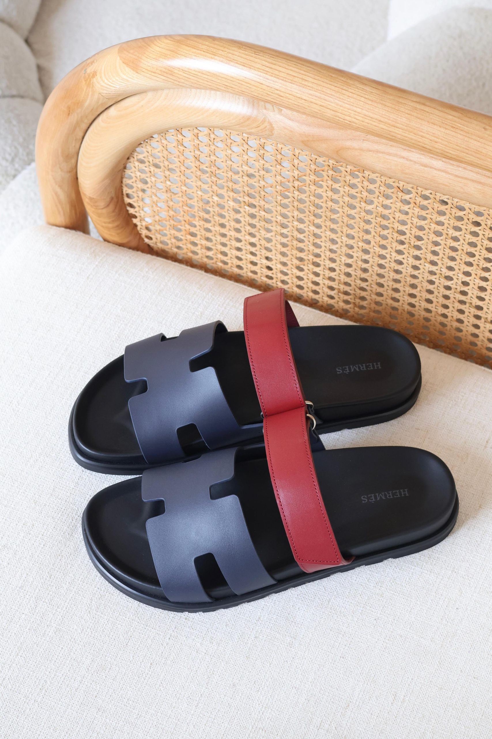 Hermès Chypre Sandals Cut-Out Design And An Adjustable Strap