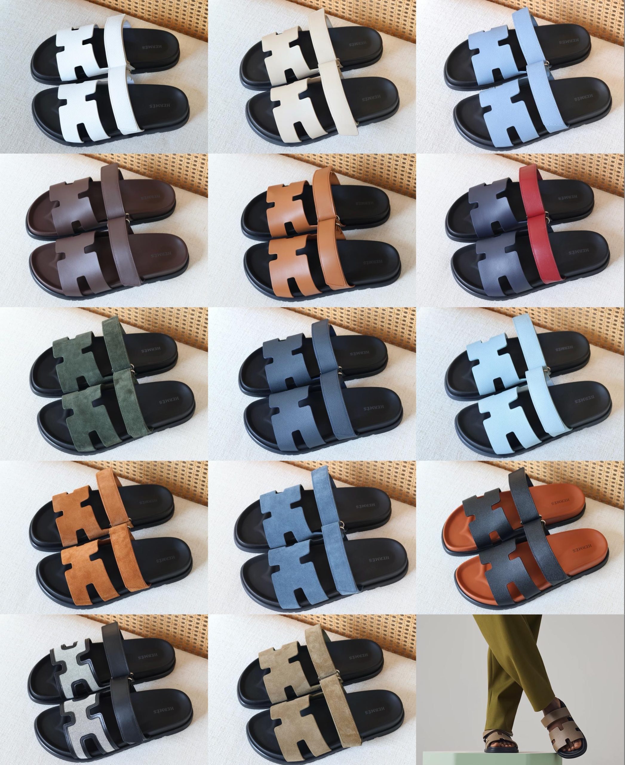 Hermès Chypre Sandals Cut-Out Design And An Adjustable Strap - Image 15
