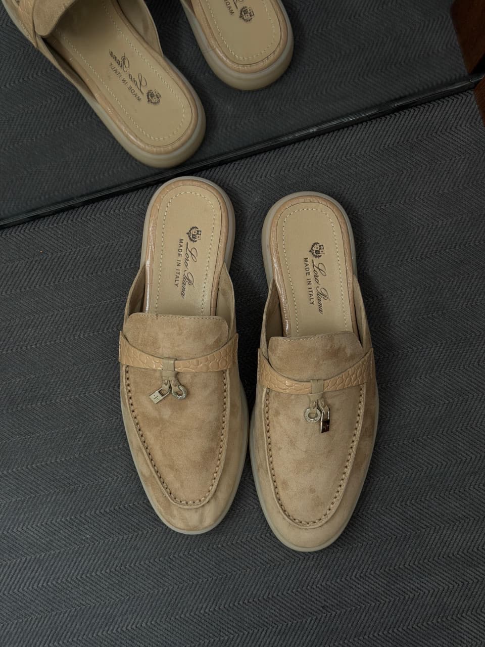 Loro Piana Babouche Charms Walk Loafers For Ladies - Image 11