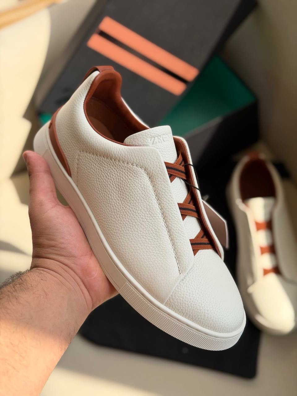 Zegna Triple Stitch Sneakers - Image 2