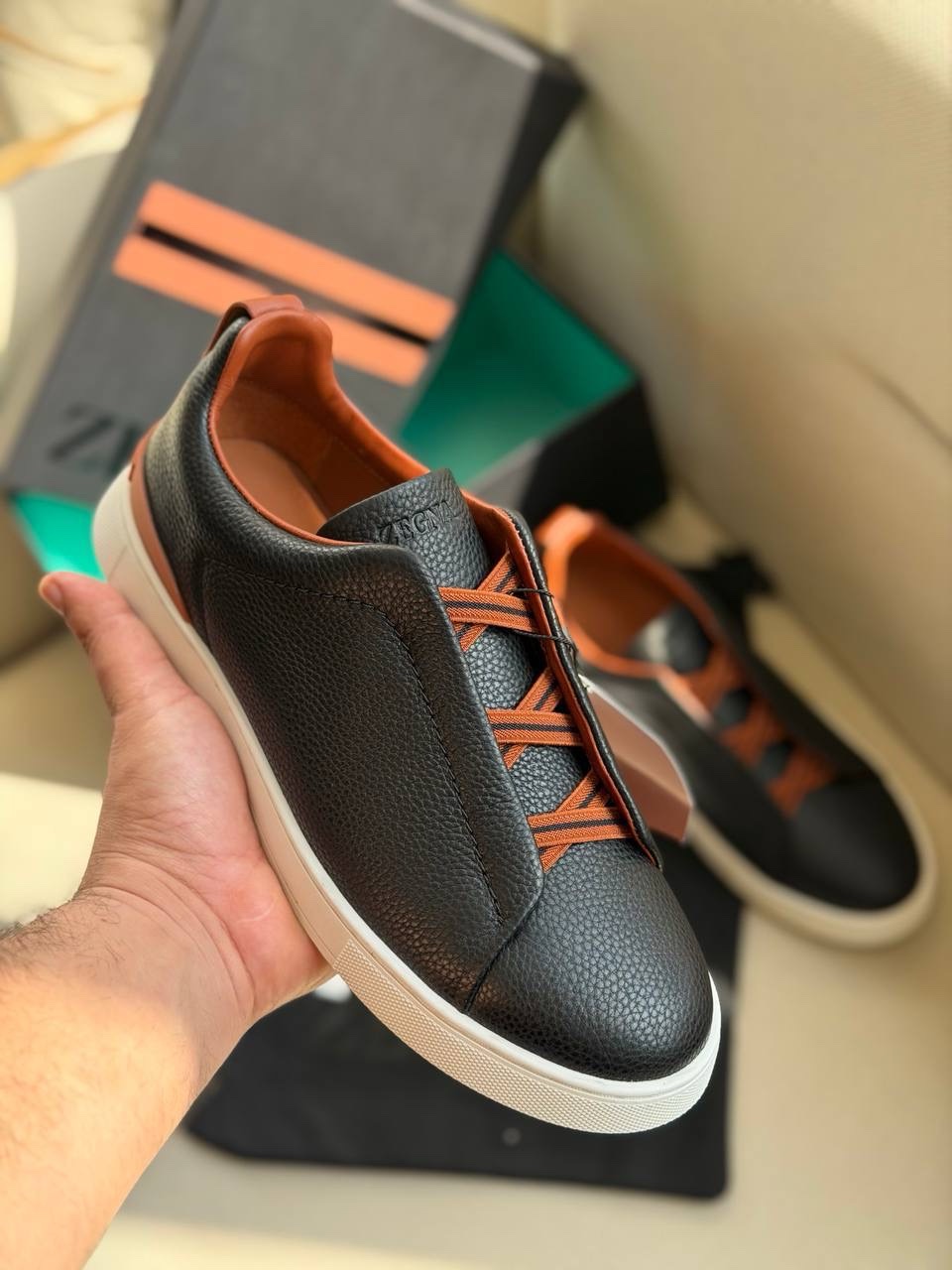 Zegna Triple Stitch Sneakers