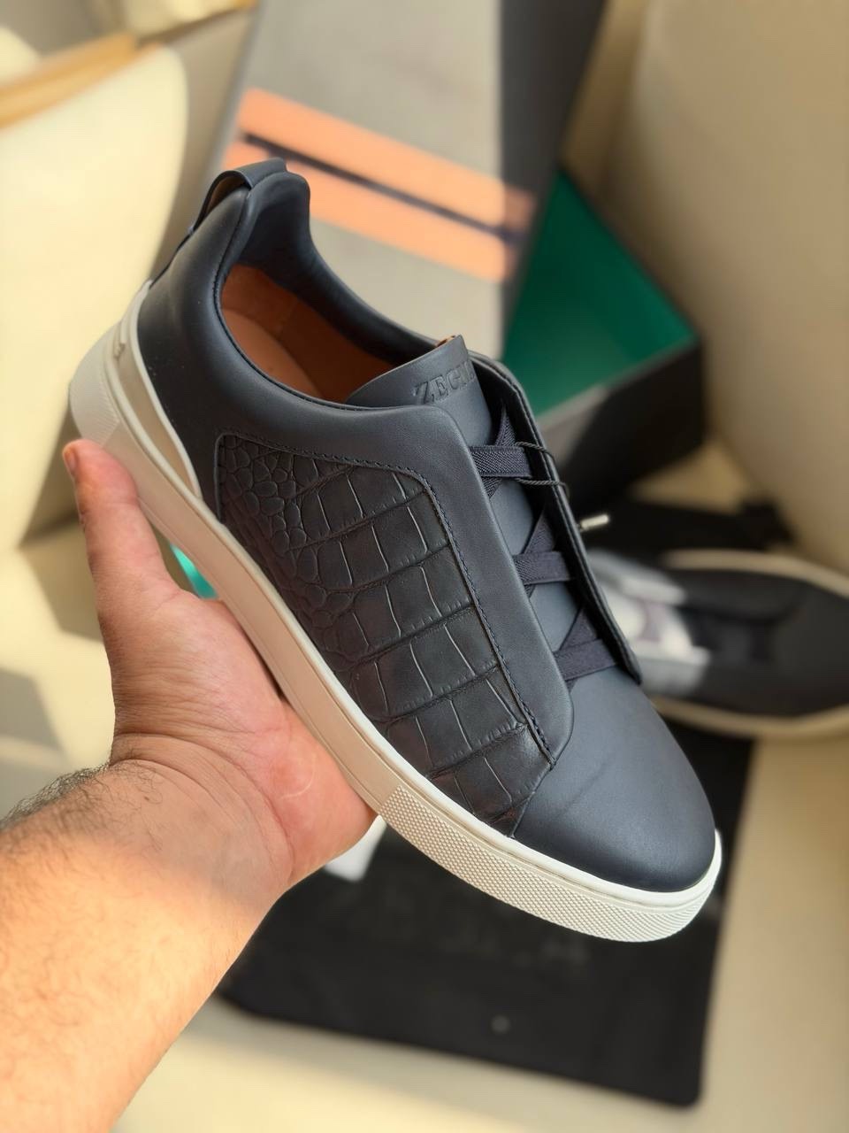 Zegna Triple Stitch Sneakers - Image 10