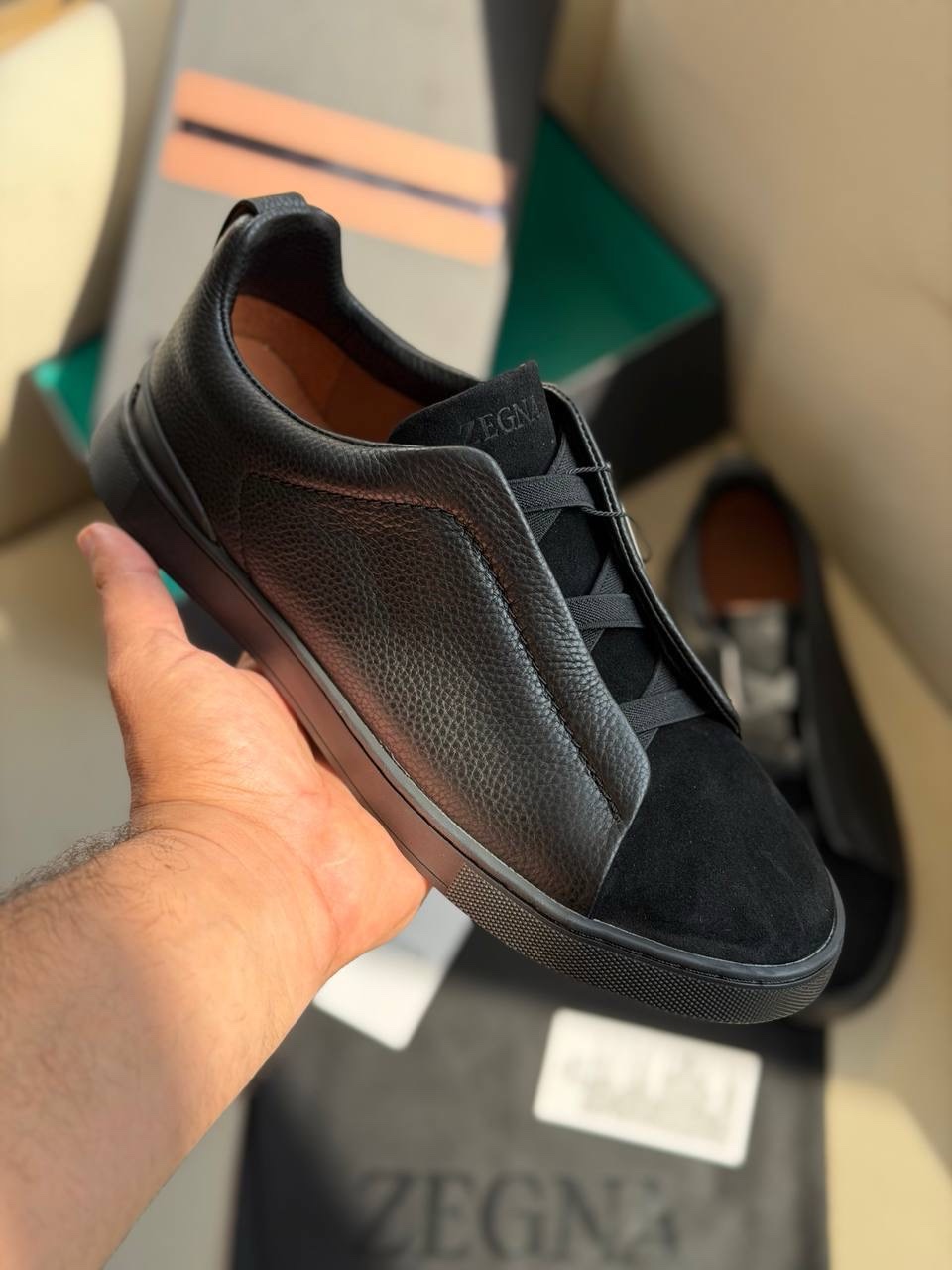 Zegna Triple Stitch Sneakers - Image 4