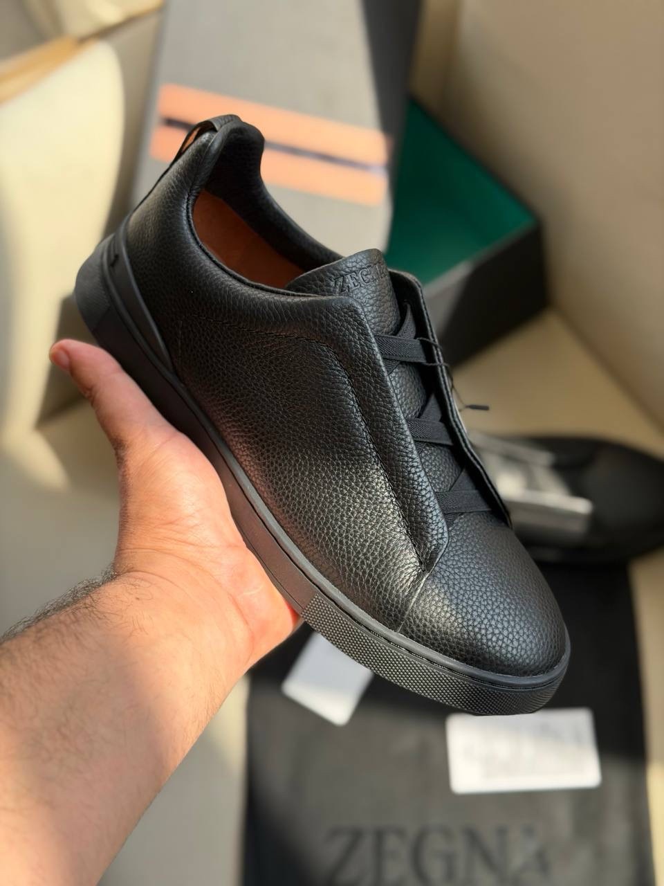 Zegna Triple Stitch Sneakers - Image 8
