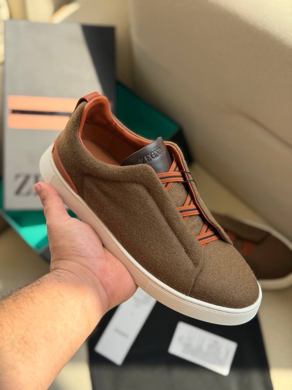 Zegna Triple Stitch Sneakers - Image 5