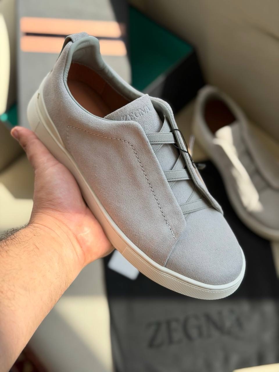 Zegna Triple Stitch Sneakers - Image 3