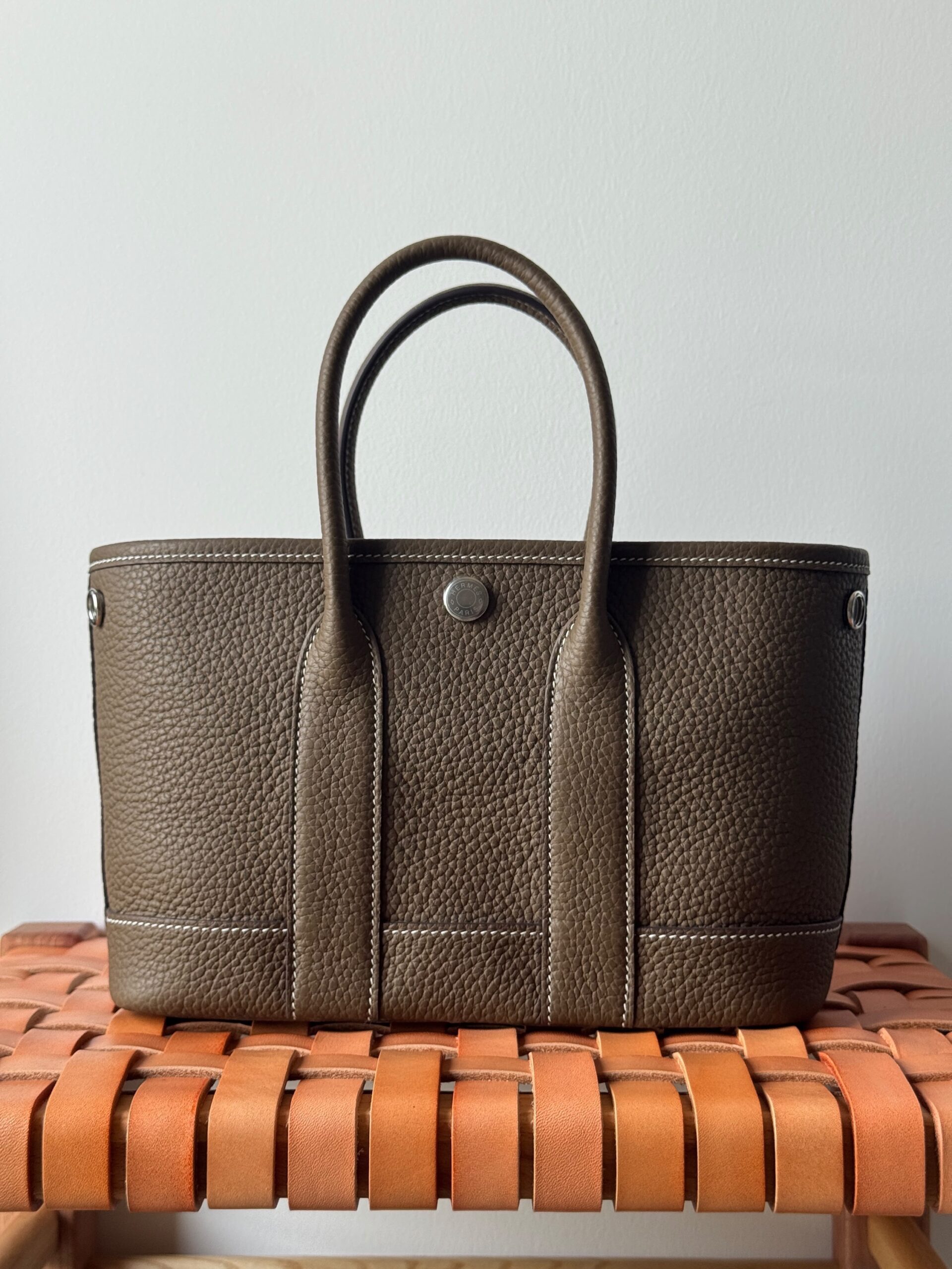 Hermès Garden Party 23 Cm Negonda Leather With Silver-Tone Hardware - Image 13