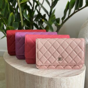 Chanel Iridescent Caviar Wallet on Chain WOC Bag