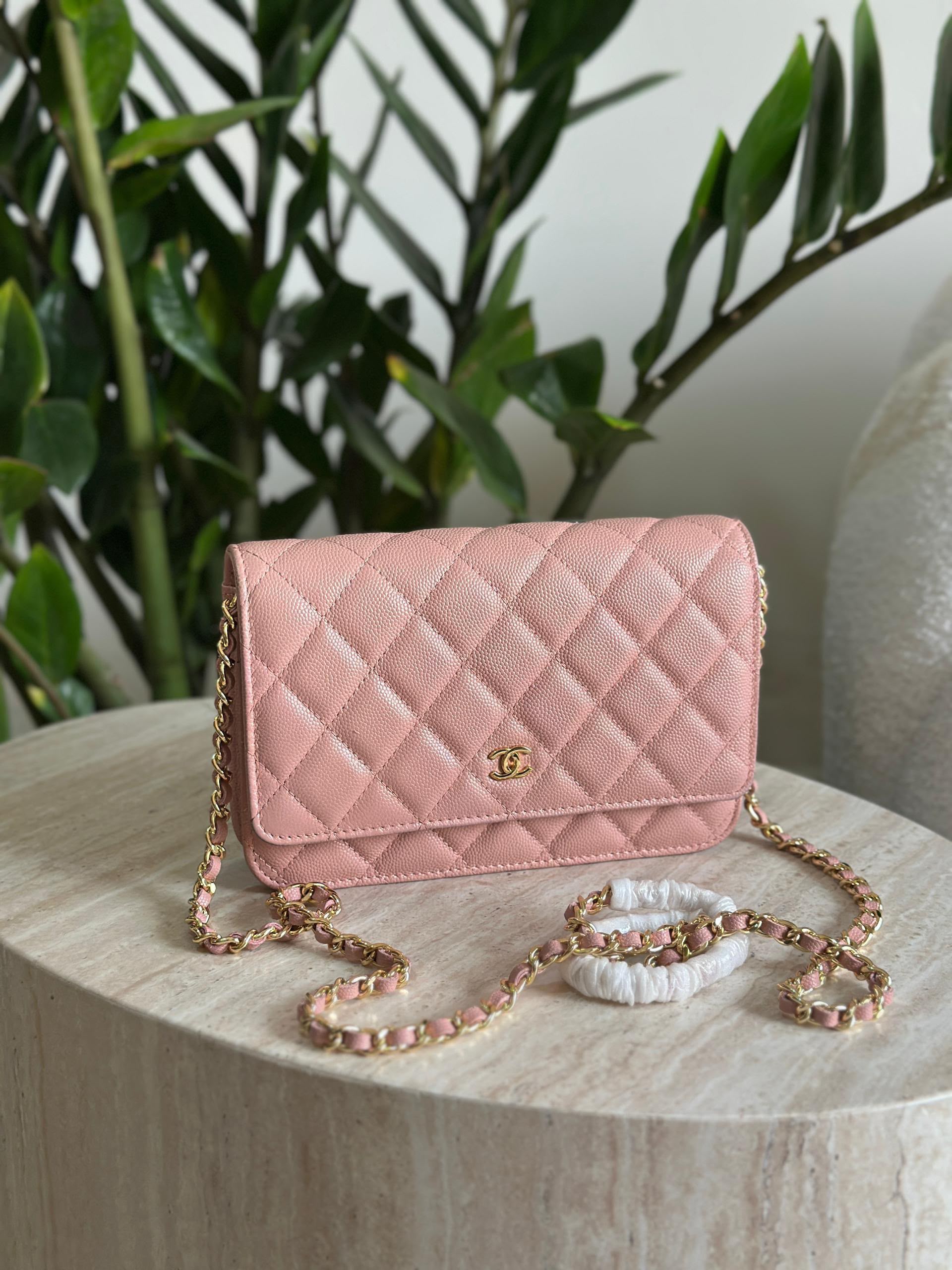 Chanel Iridescent Caviar Wallet on Chain WOC Bag - Image 7