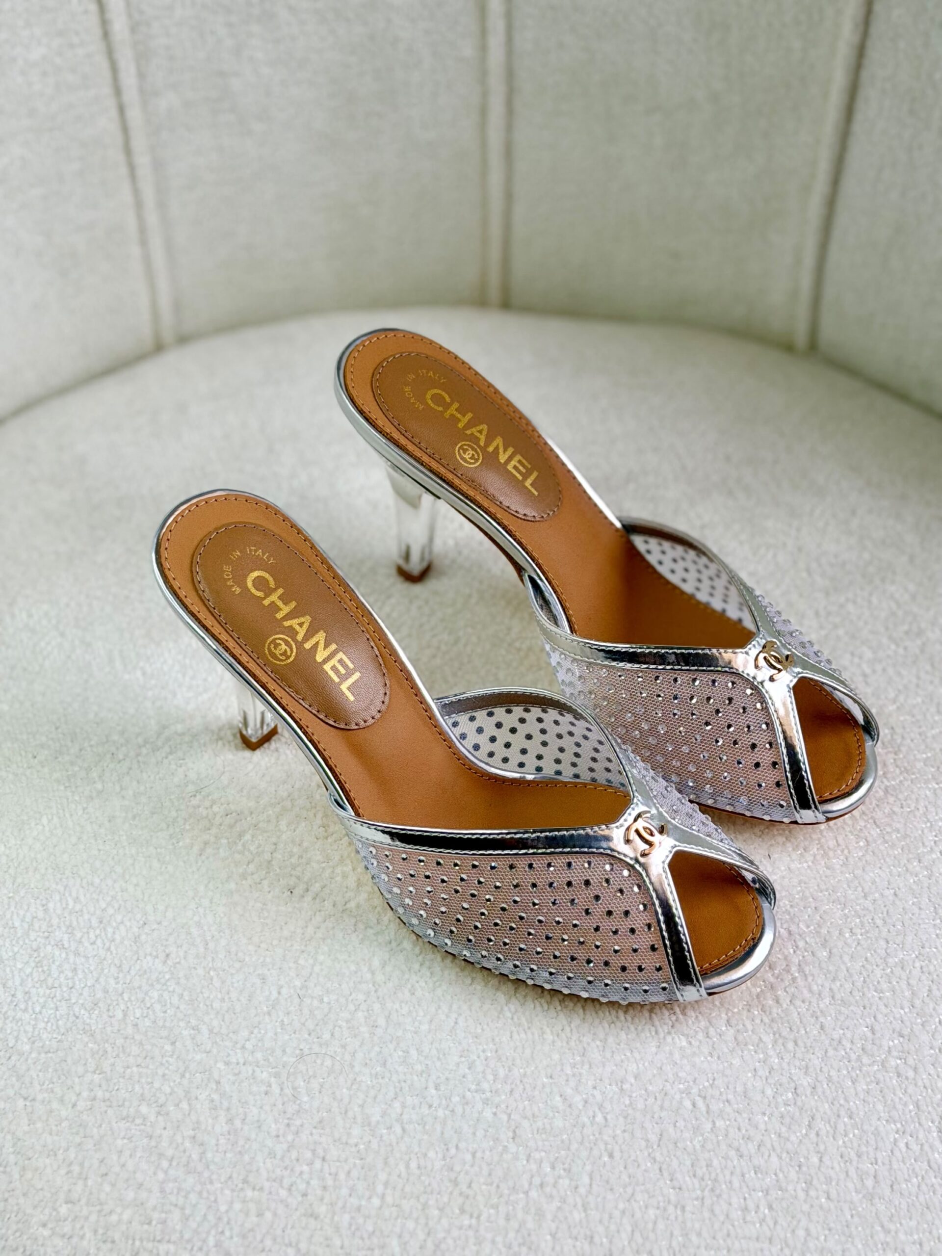 Chanel Mesh Mules - Image 7