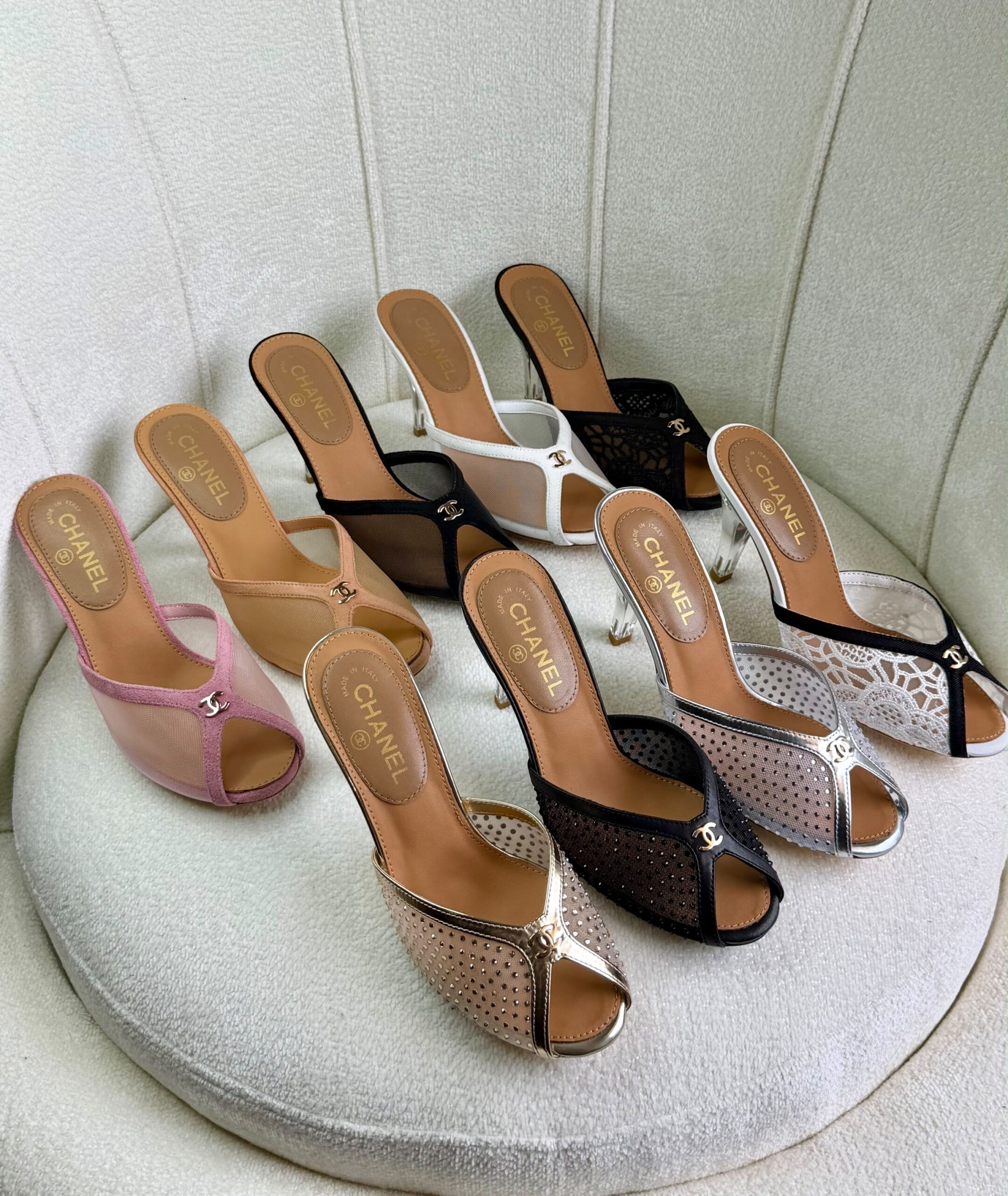 Chanel Mesh Mules - Image 9