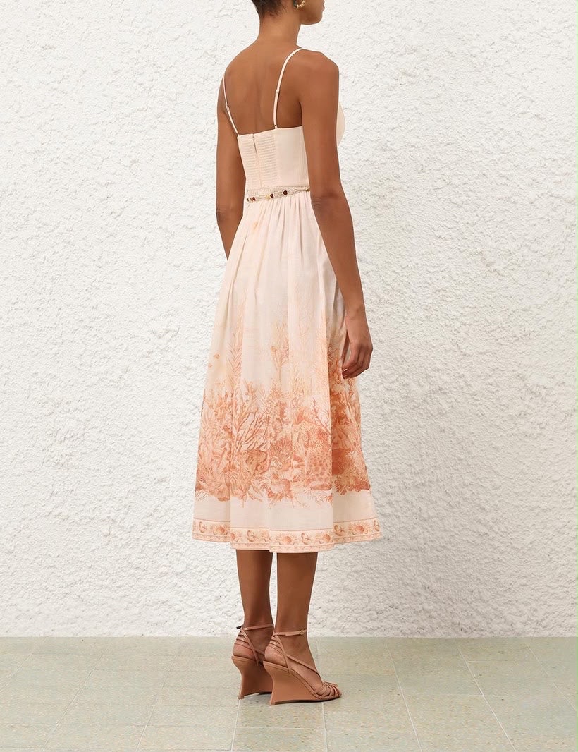 Zimmermann Wanderlust Corset Midi Dress - Image 2