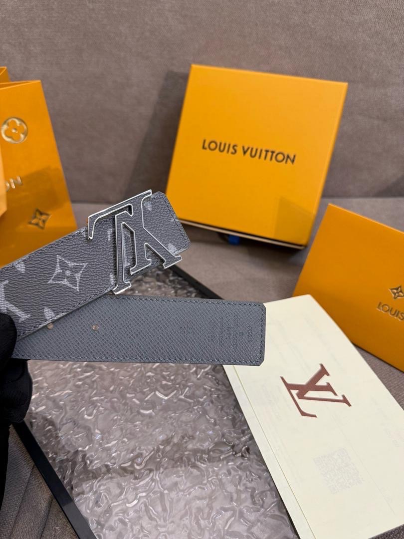 Louis Vuitton LV Shadow Reversible Belt Features Embossed Monogram Leather - Image 10