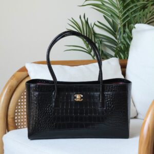 Chanel Crocodile-Embossed Calfskin Bag
