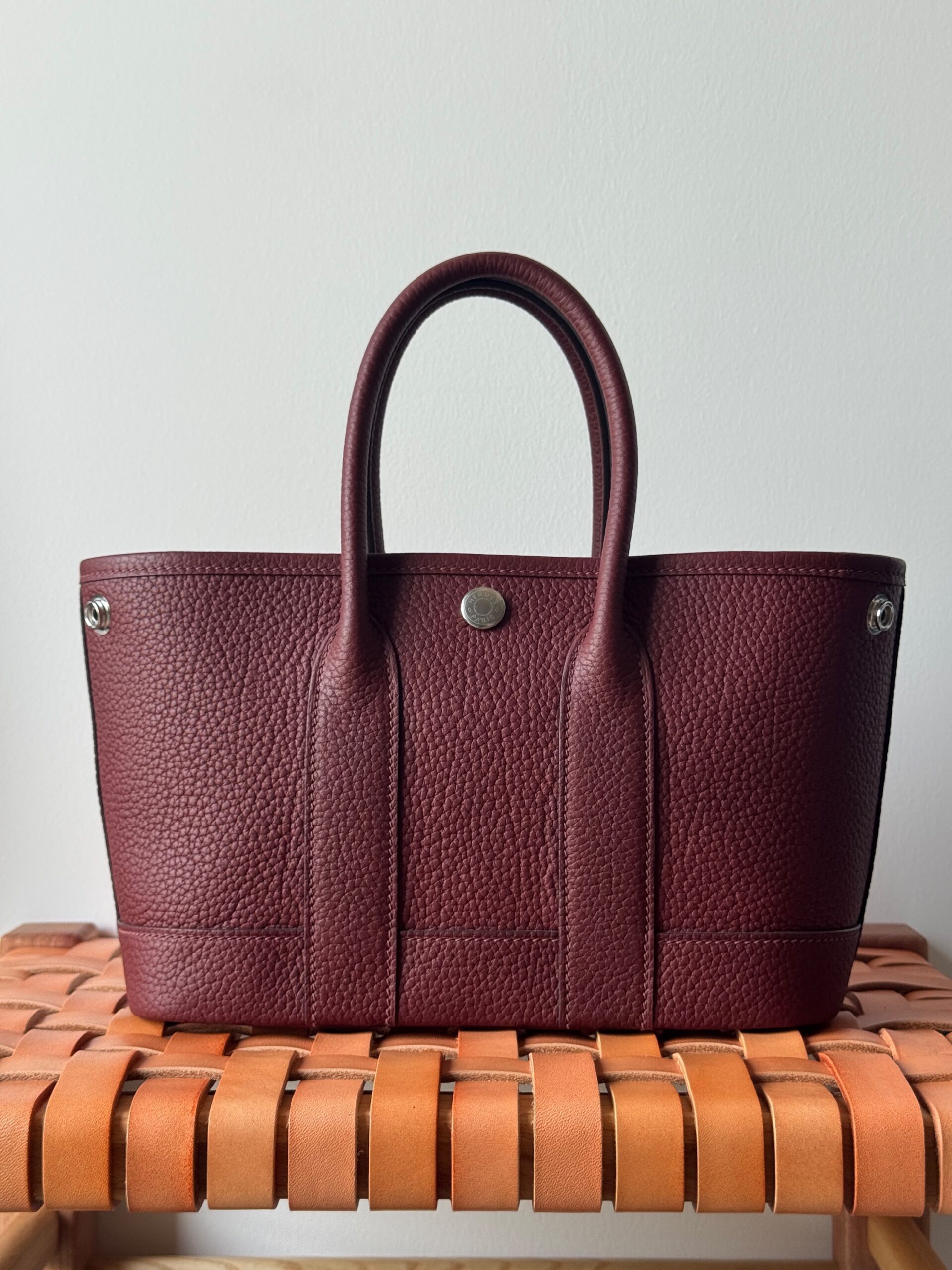 Hermès Garden Party 23 Cm Negonda Leather With Silver-Tone Hardware - Image 9