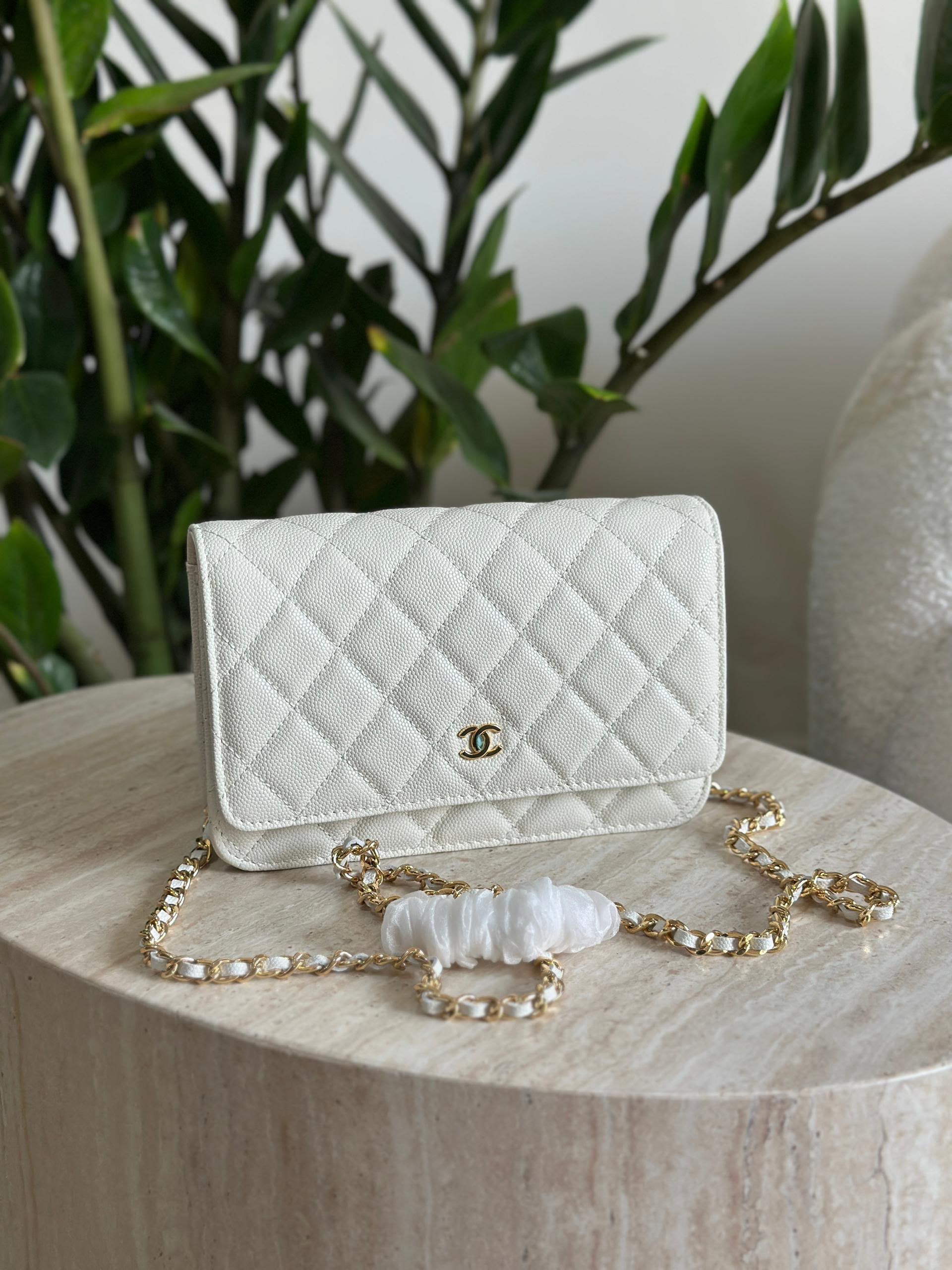 Chanel Iridescent Caviar Wallet on Chain WOC Bag - Image 6